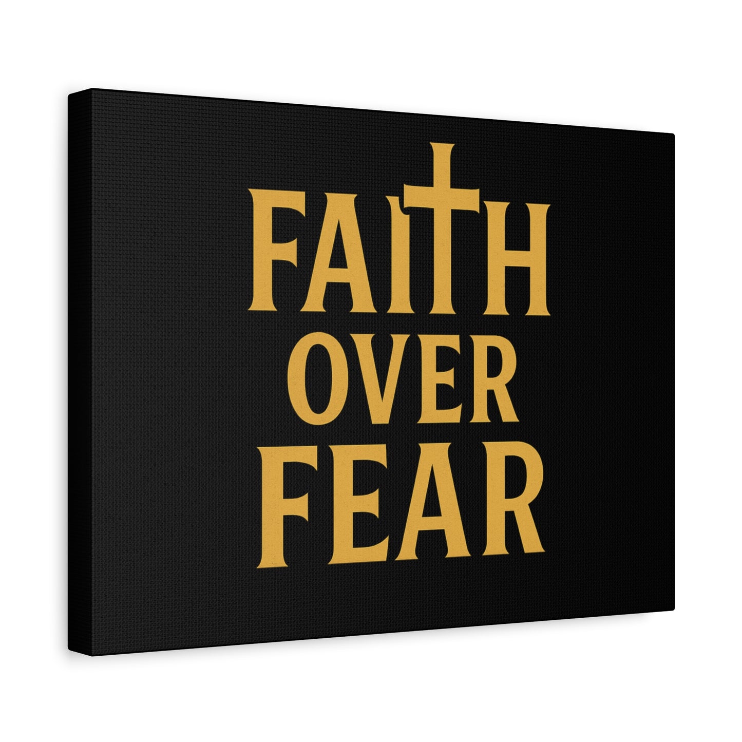 Faith Over Fear Canvas Art - Inspirational Wall Decor, Motivational Gift, Home Decoration, Christian Wall Art, Belief Affirmation