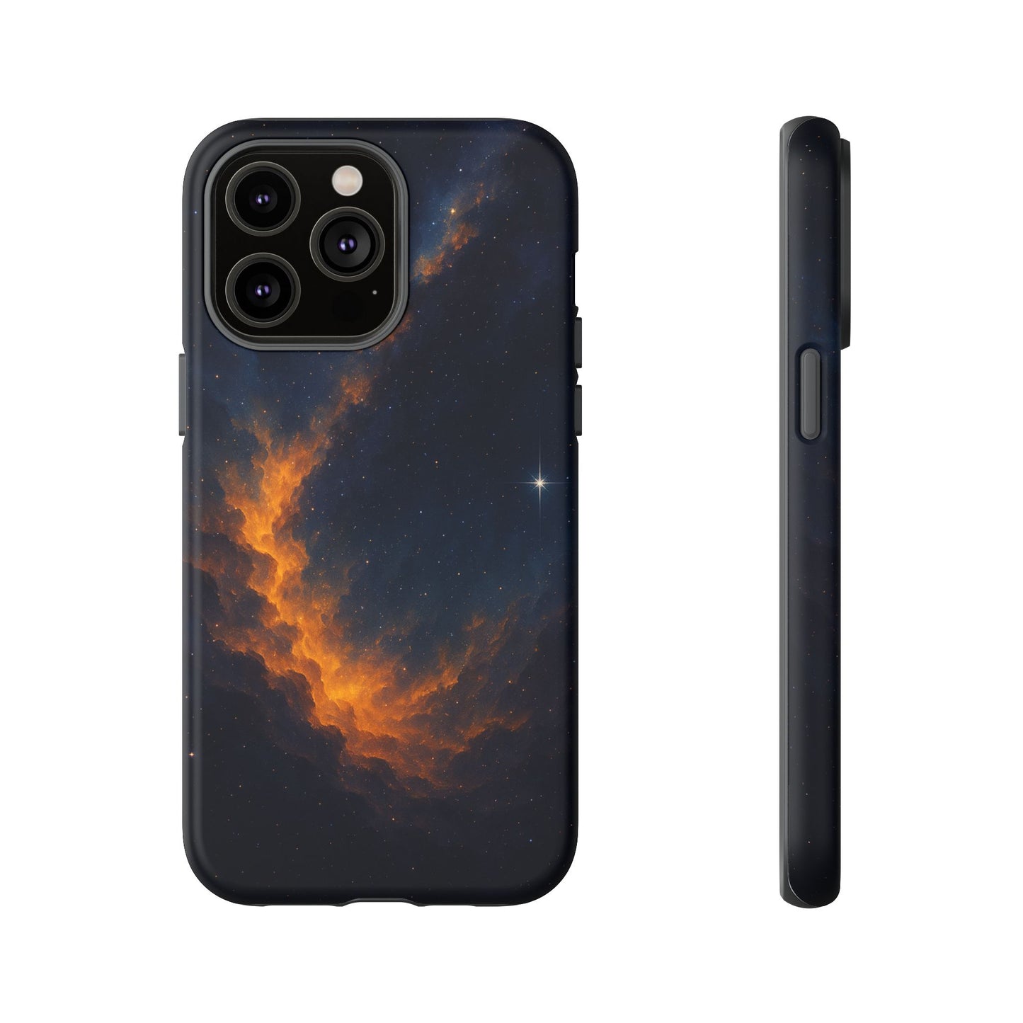 Stellar Flame – Cosmic Nebula Art Phone Case