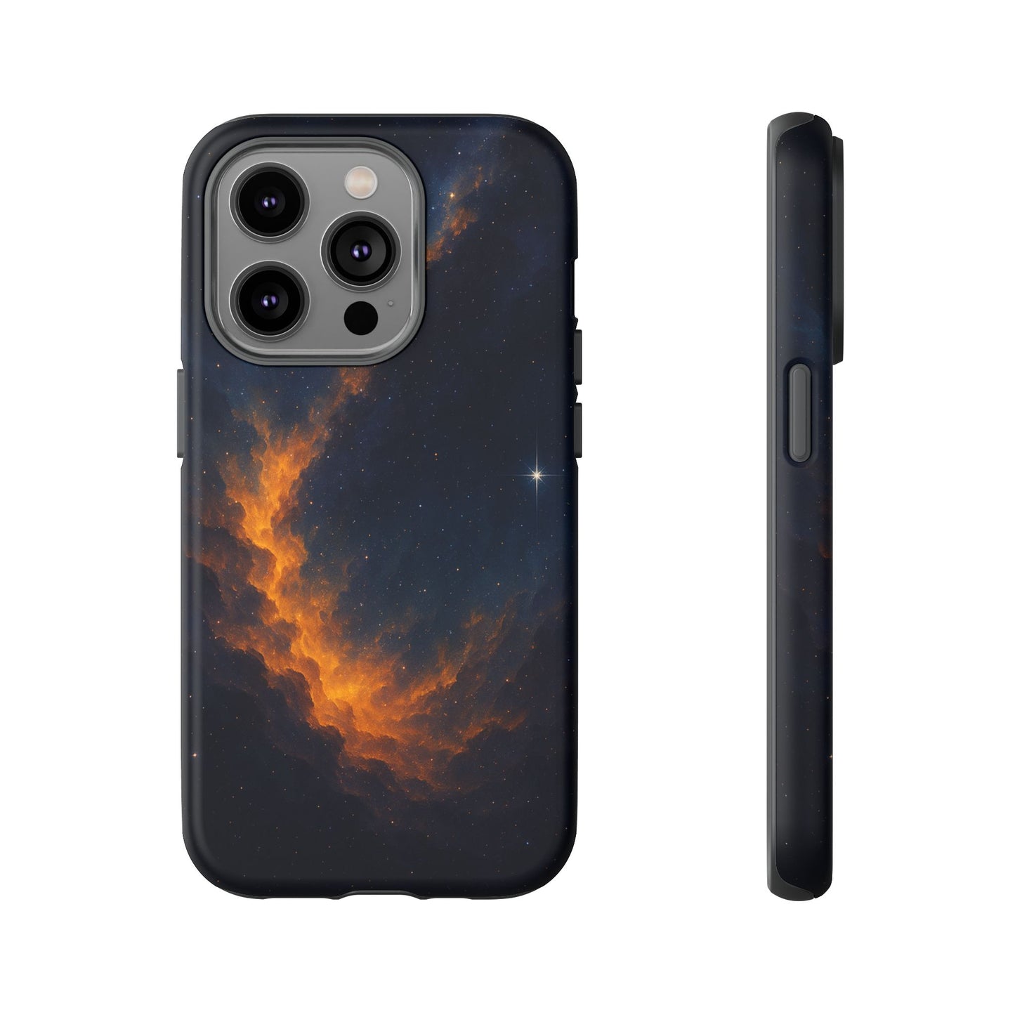 Stellar Flame – Cosmic Nebula Art Phone Case