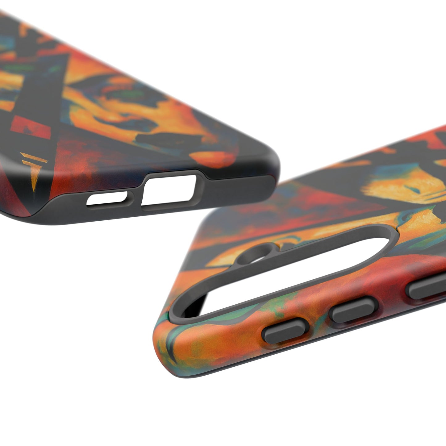 Vibrant Phone Case with Edgy Art, Tough Cases for Trendsetters, Unique Gift for Art Lovers, Colorful Phone Accessory, Protection and Style