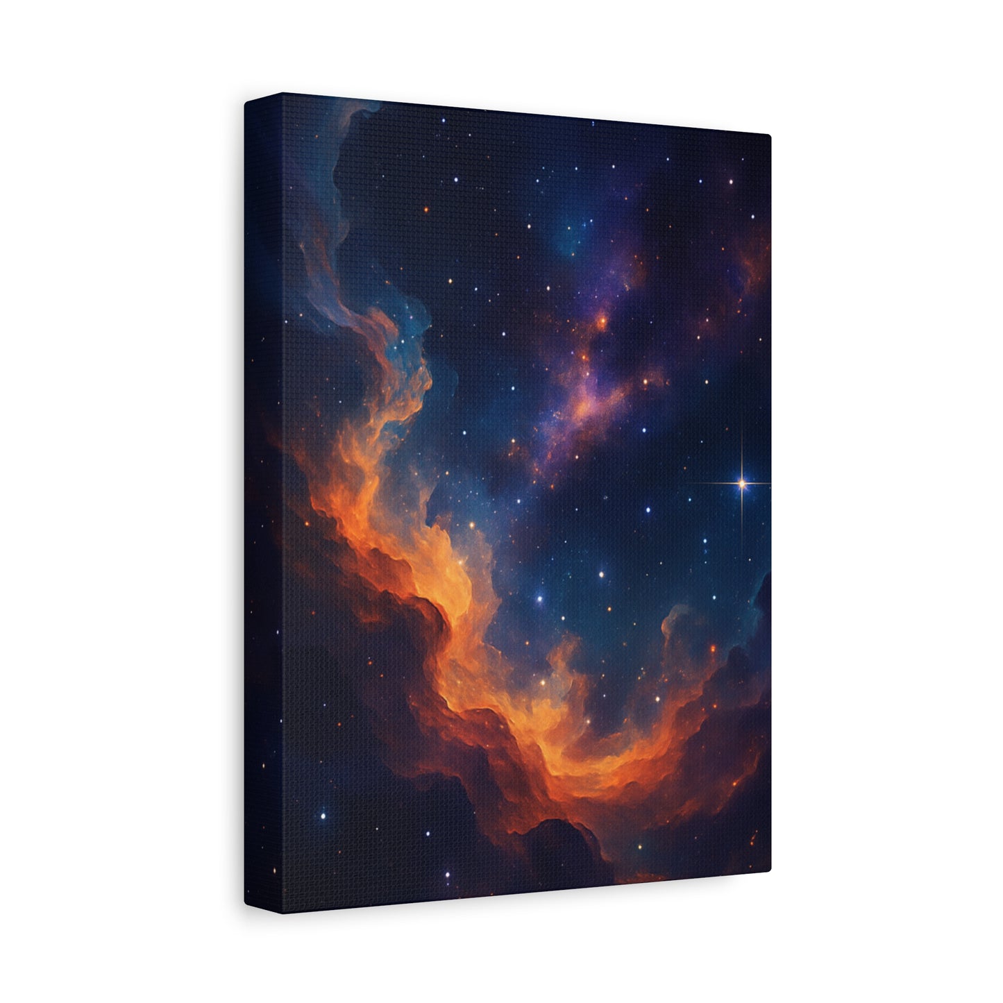 Stellar Flame – Nebula Canvas Art