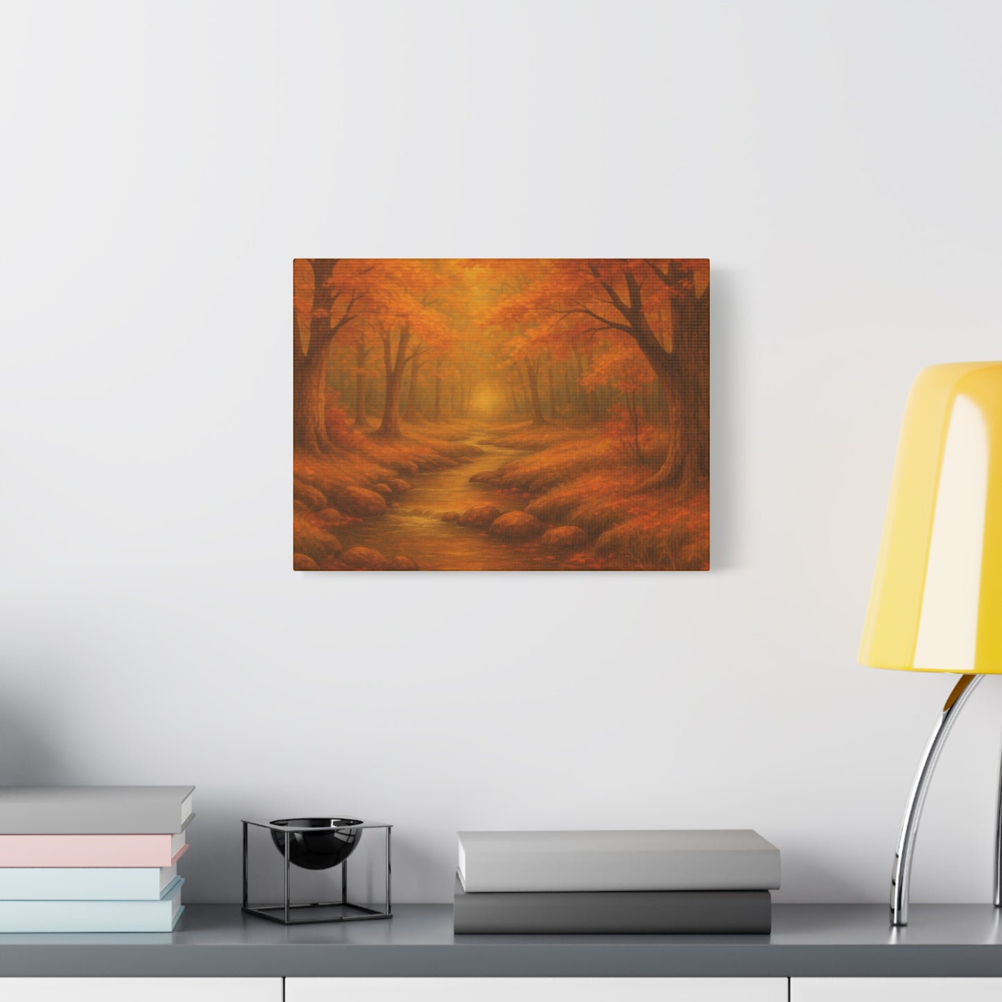 Autumn Landscape Canvas Print, Cozy Home Decor, Fall Wall Art, Nature Inspired Gift, Thanksgiving Decoration