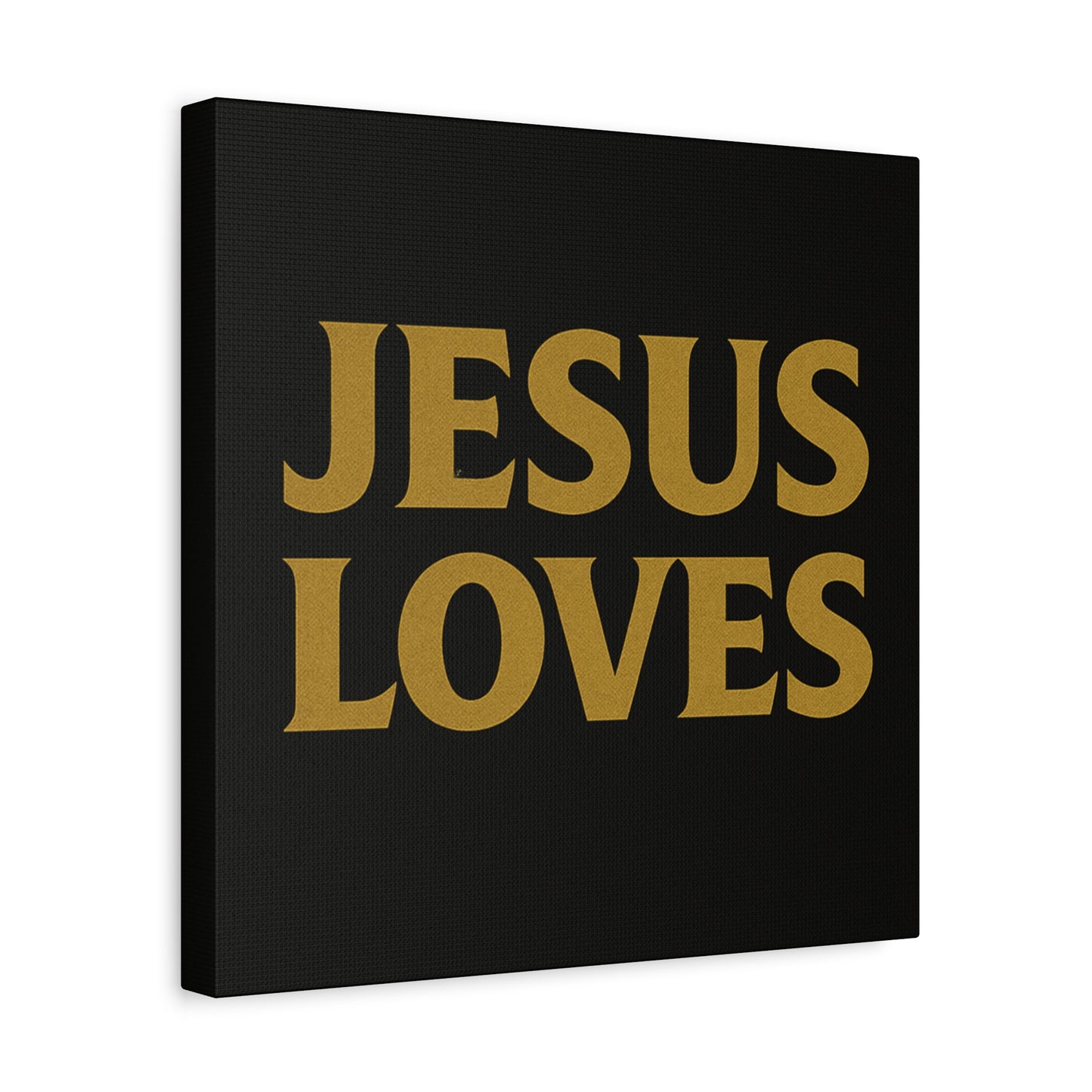 Jesus Loves Canvas Wall Art, Inspirational Home Decor, Faith-Based Gift for Christians, Religious Wall Decor