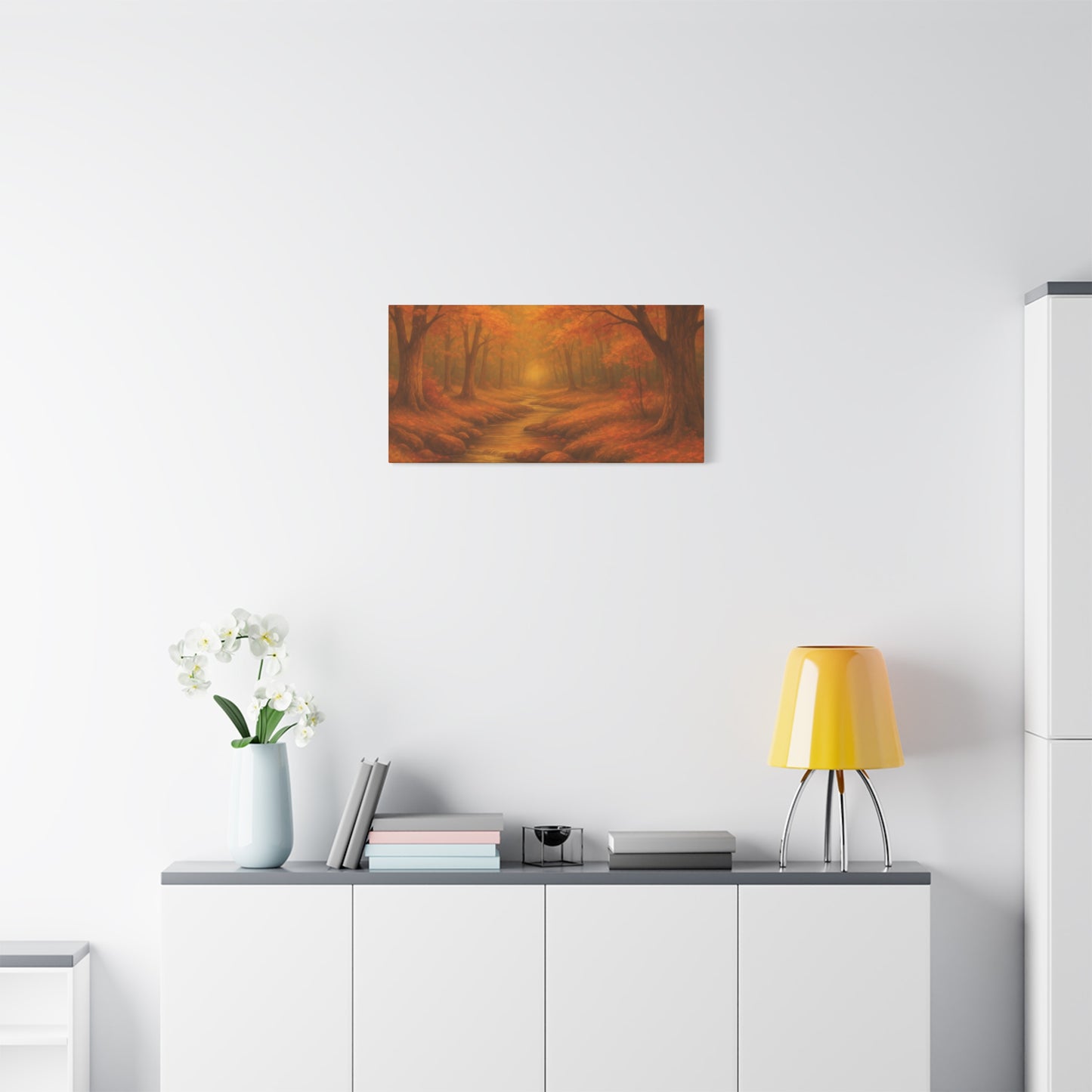 Autumn Landscape Canvas Print, Cozy Home Decor, Fall Wall Art, Nature Inspired Gift, Thanksgiving Decoration