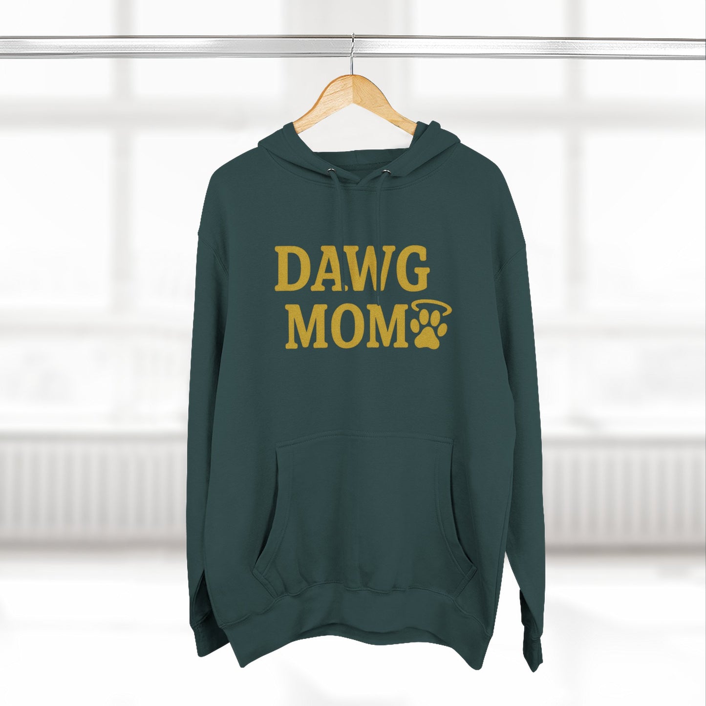 Dawg Mom Fleece Hoodie - Cozy Dog Lover Sweatshirt, Gift for Pet Moms, Animal Lover Apparel, Dog-Themed Clothing, Gifts for Dog Owners