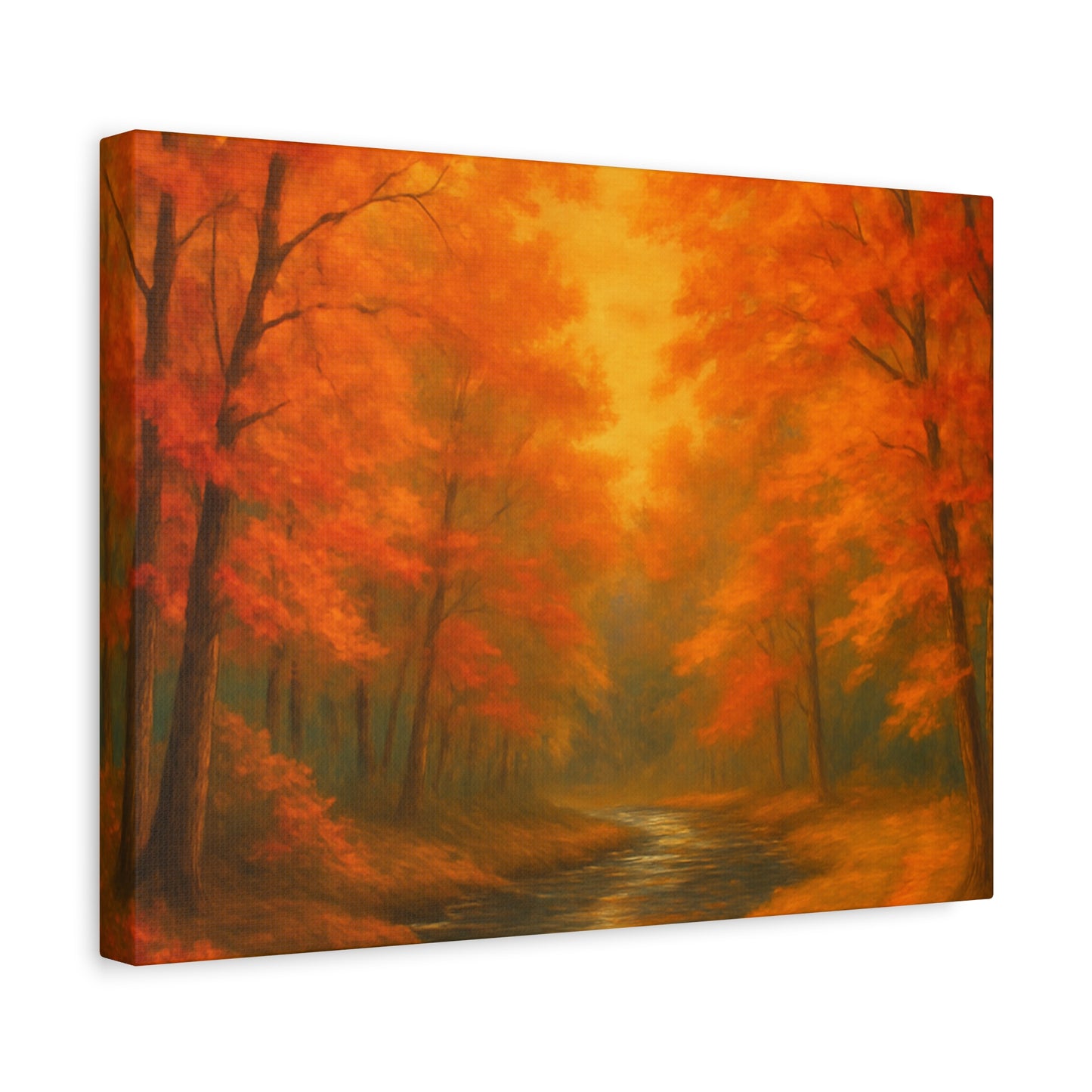 Autumn Forest Canvas Art Print, Fall Home Decor, Cozy Wall Art, Nature Inspired Gallery, Seasonal Decoration