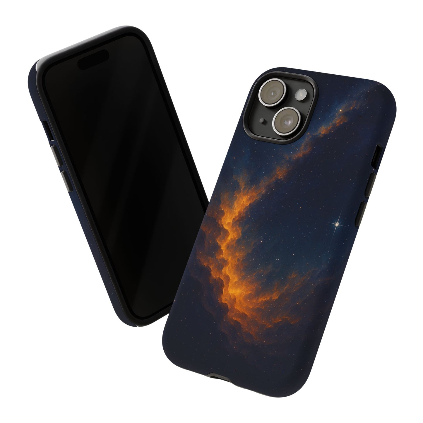 Stellar Flame – Cosmic Nebula Art Phone Case