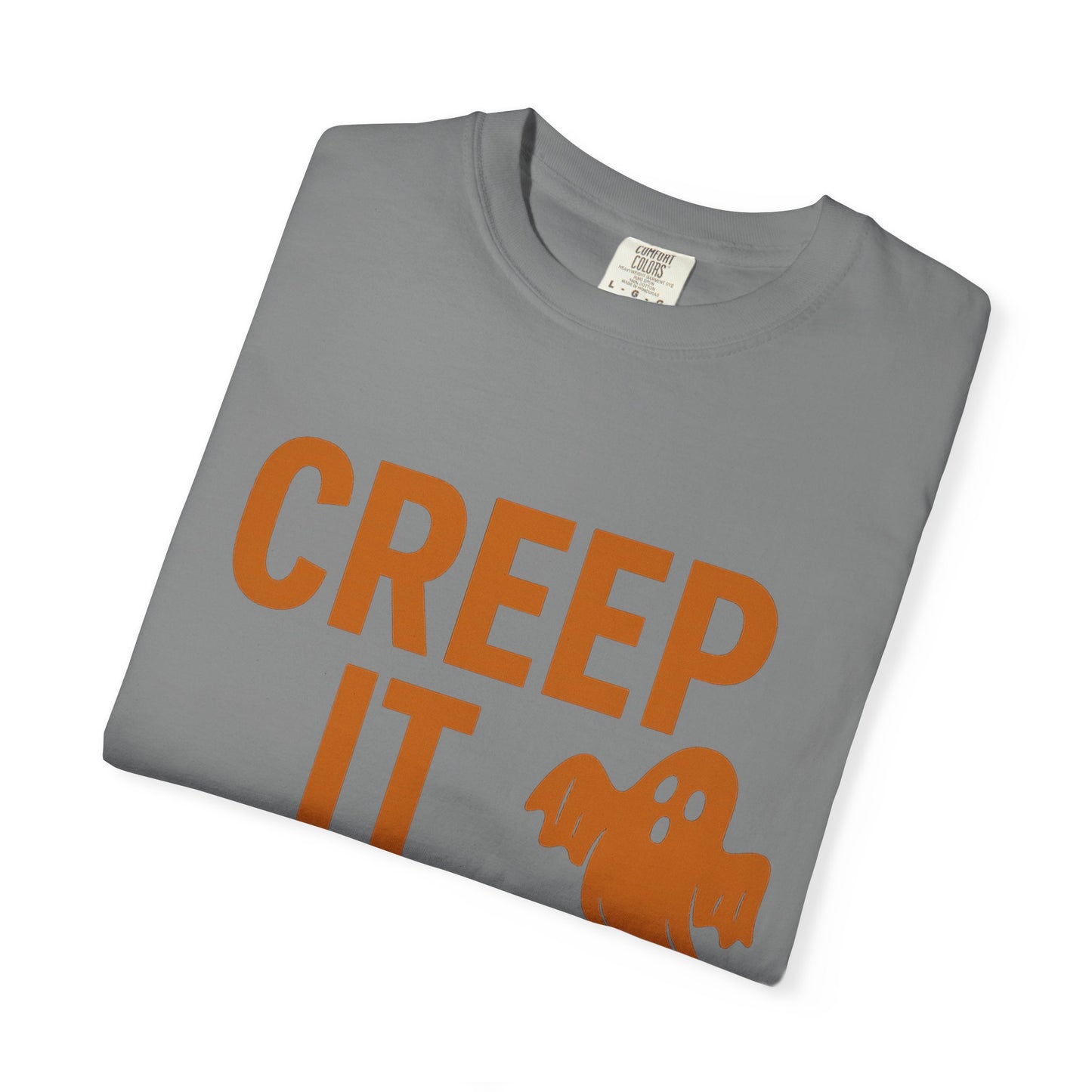 Creep It Real Unisex T-Shirt - Fun Halloween Apparel, Ghost Graphic Tee, Casual Style, Unique Gift for Friends, Halloween Party Outfit