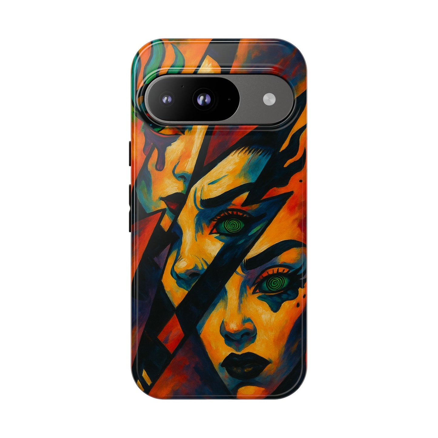 Vibrant Phone Case with Edgy Art, Tough Cases for Trendsetters, Unique Gift for Art Lovers, Colorful Phone Accessory, Protection and Style