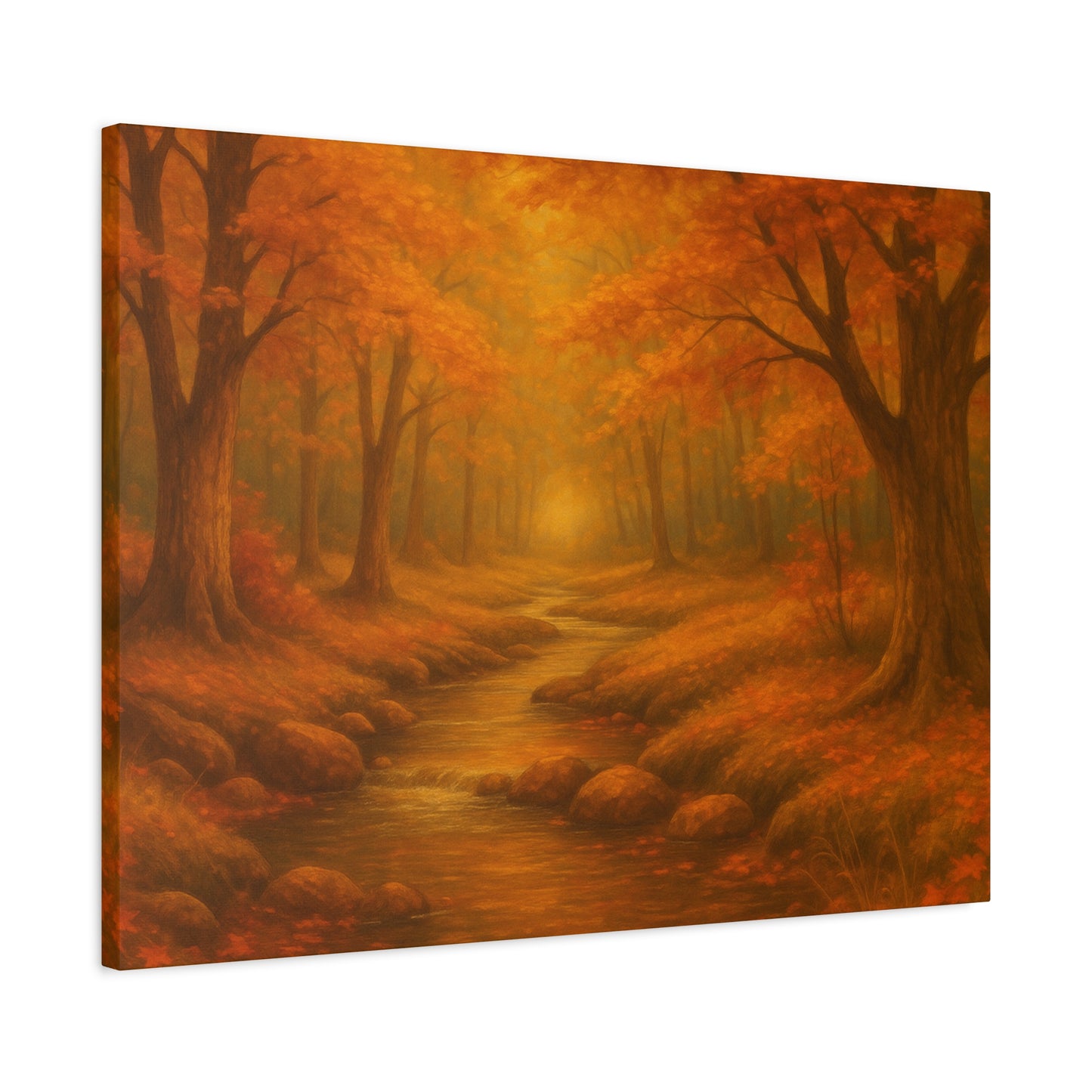 Autumn Landscape Canvas Print, Cozy Home Decor, Fall Wall Art, Nature Inspired Gift, Thanksgiving Decoration