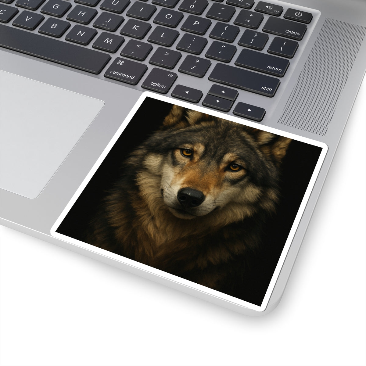 Wolf Kiss-Cut Stickers, Decorative Art Stickers, Laptop Stickers, Animal Lover Gifts, Wilderness Decor, Nature Stickers, Unique Wall Art