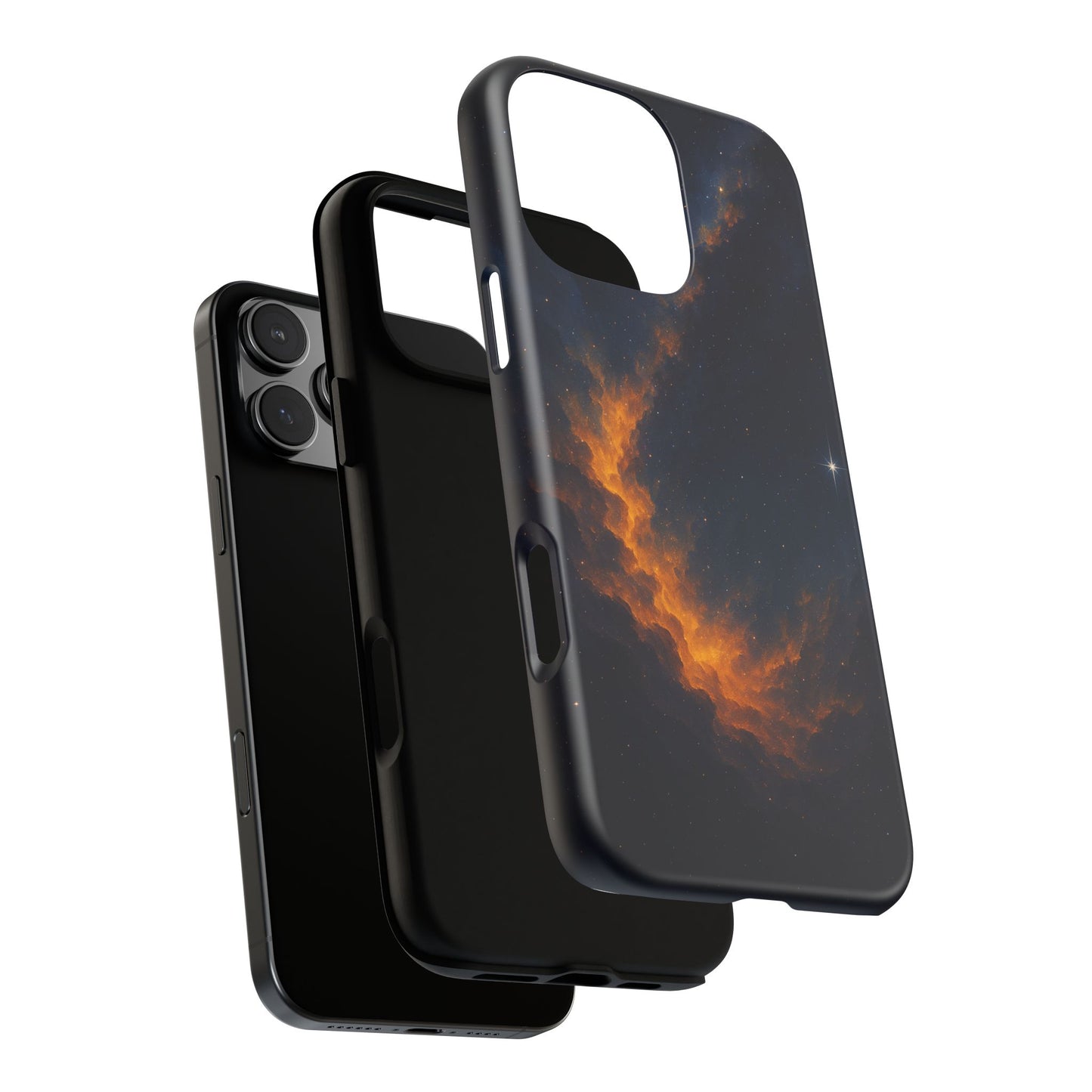 Stellar Flame – Cosmic Nebula Art Phone Case