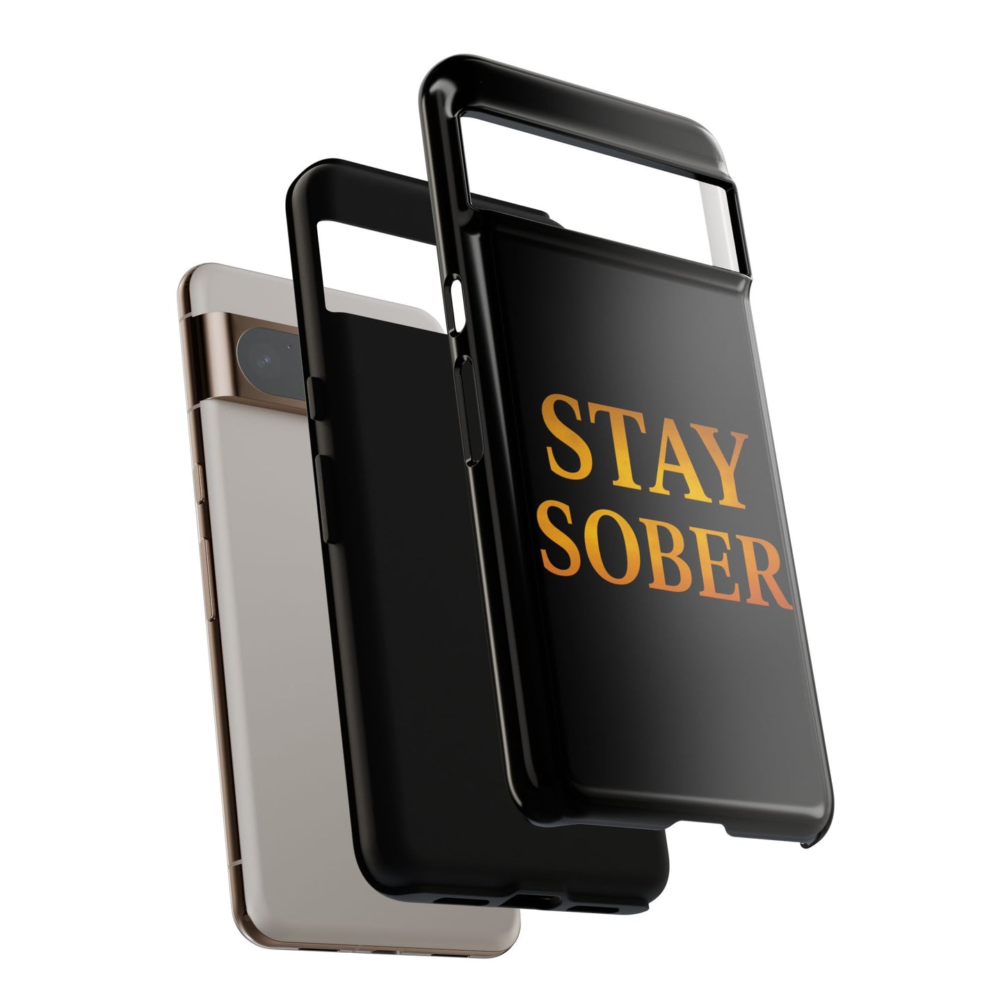 Stay Sober Phone Case | Tough Cases | Recovery Gift | Sobriety Support | Motivational Accessories | Unique Phone Cover