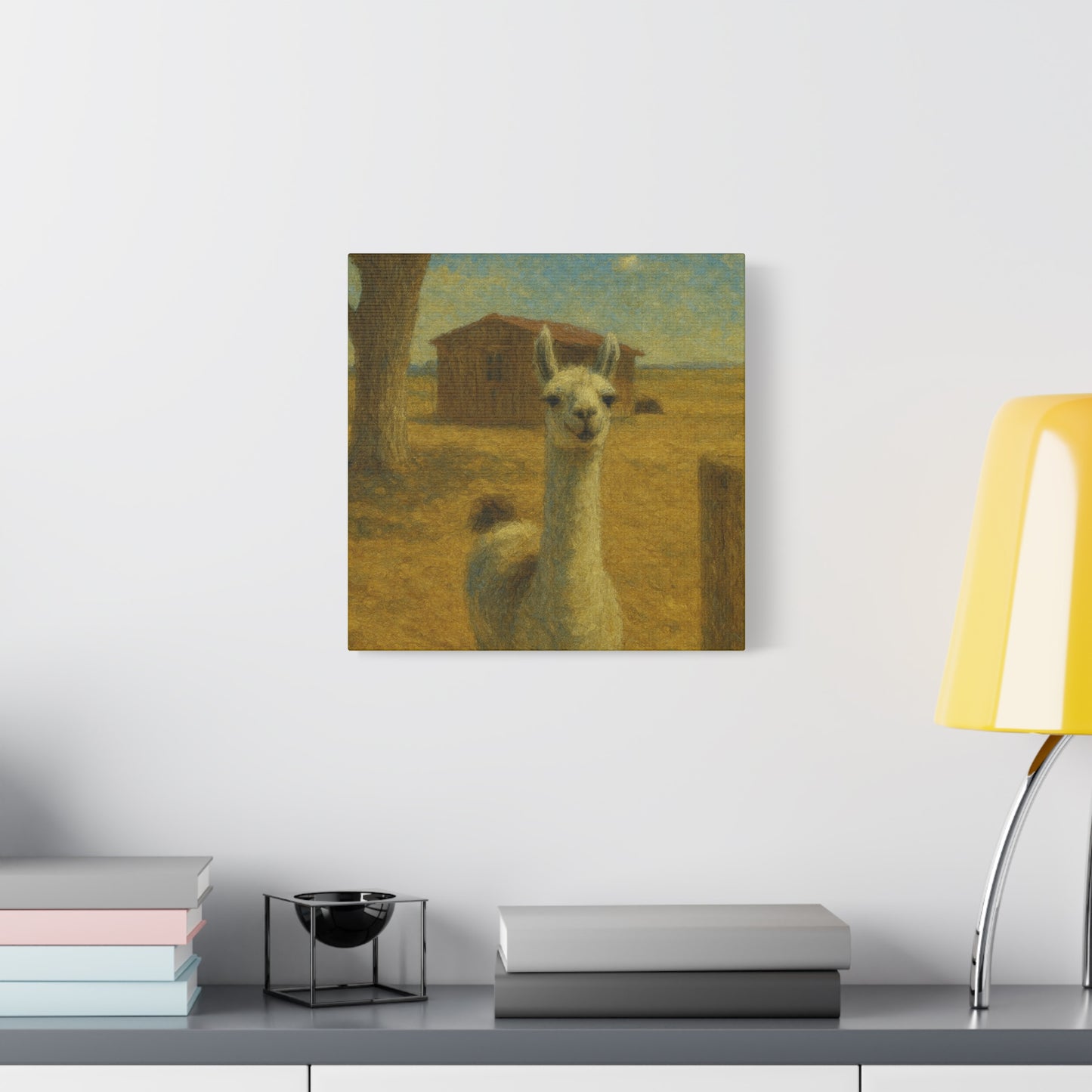 Llama Artwork Canvas Print, Unique Home Decor, Wall Art for Animal Lovers, Canvas Wall Art, Gift for Nature Enthusiasts