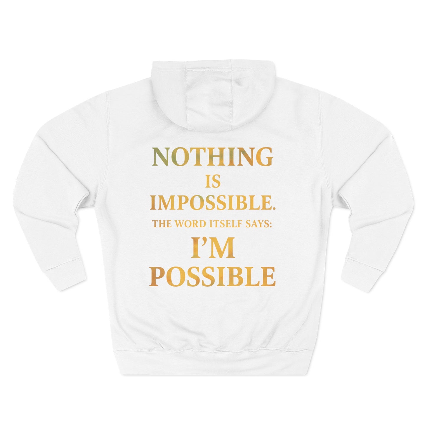 Inspirational Fleece Hoodie, Motivational Gift for Wellness, Stay Sober Apparel, Positive Affirmation Hoodie, Recovery Support Clothing
