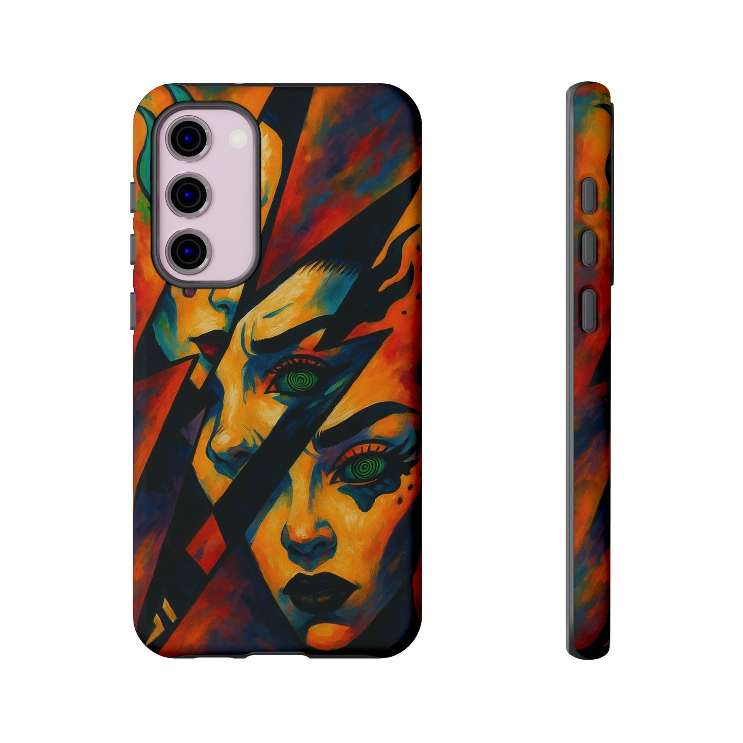 Vibrant Phone Case with Edgy Art, Tough Cases for Trendsetters, Unique Gift for Art Lovers, Colorful Phone Accessory, Protection and Style