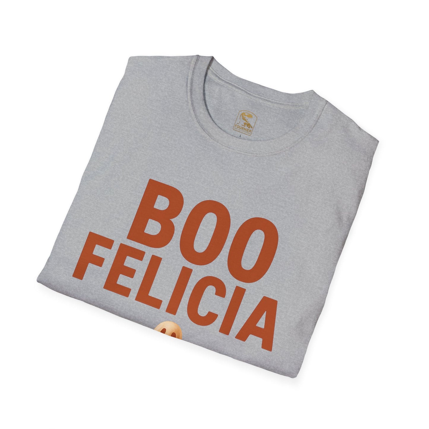 Boo Felicia Ghost Tee, Unisex Halloween T-Shirt, Funny Spirit Shirt, Casual Fall Apparel, Halloween Party Outfit, Cute Ghost Design
