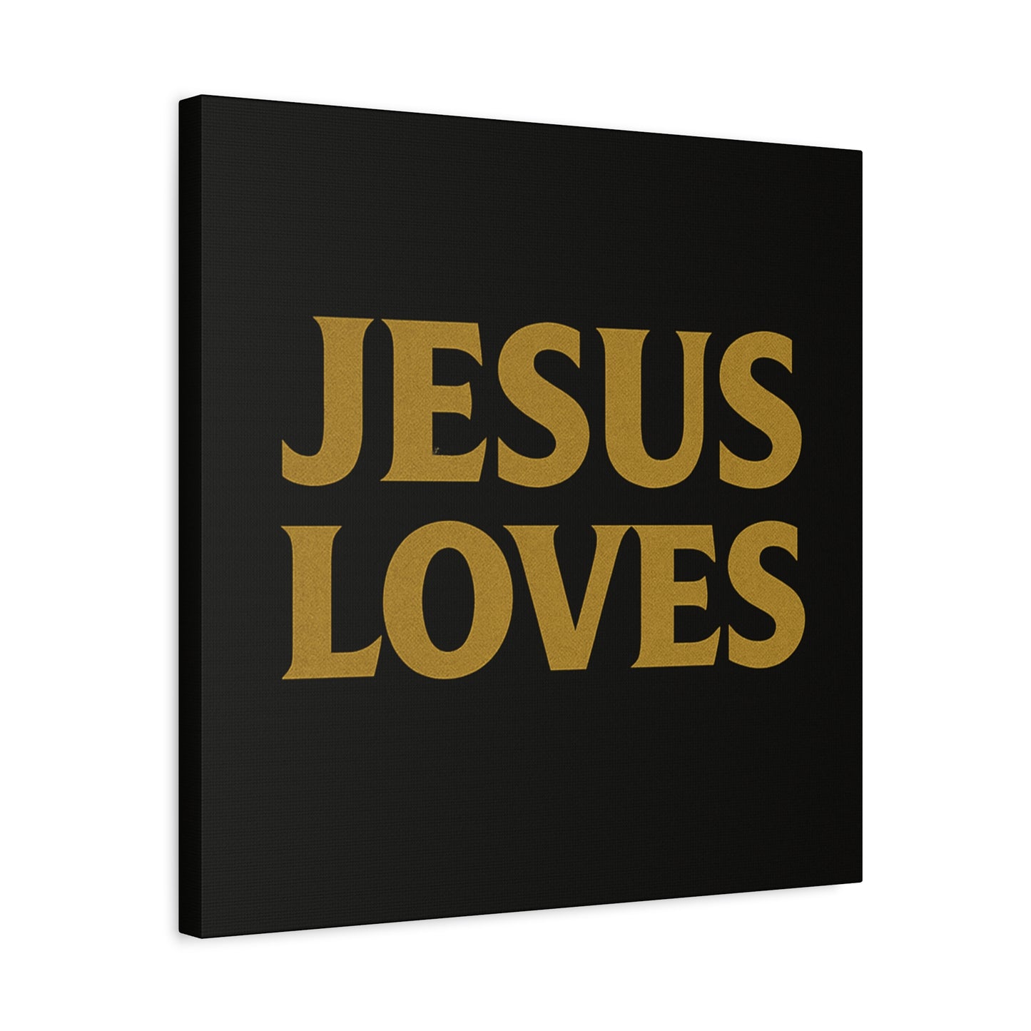 Jesus Loves Canvas Wall Art, Inspirational Home Decor, Faith-Based Gift for Christians, Religious Wall Decor