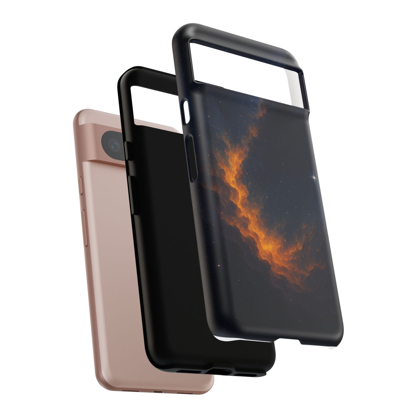 Stellar Flame – Cosmic Nebula Art Phone Case