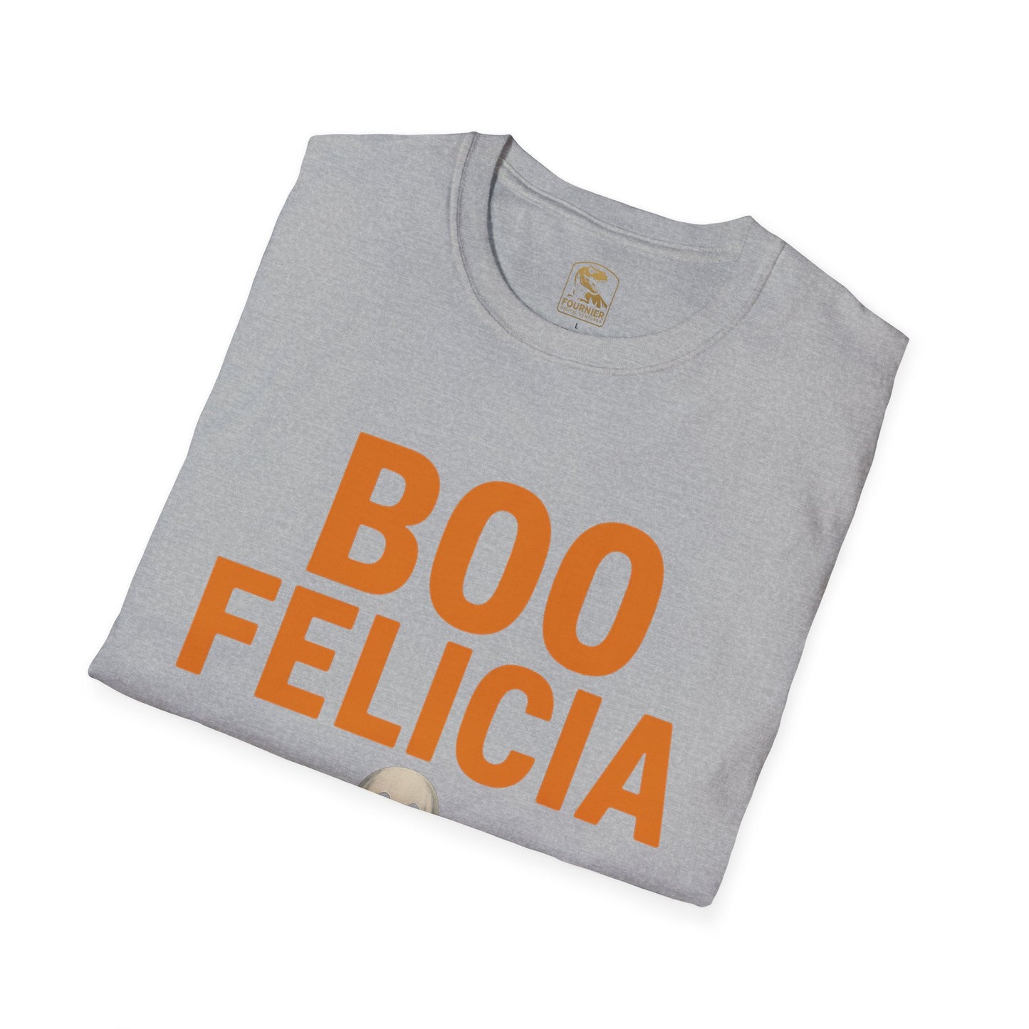 Boo Felicia Halloween T-Shirt, Funny Ghost Tee, Unisex Softstyle Shirt, Spooky Season Apparel, Halloween Party Outfit, Fall Fashion Tops