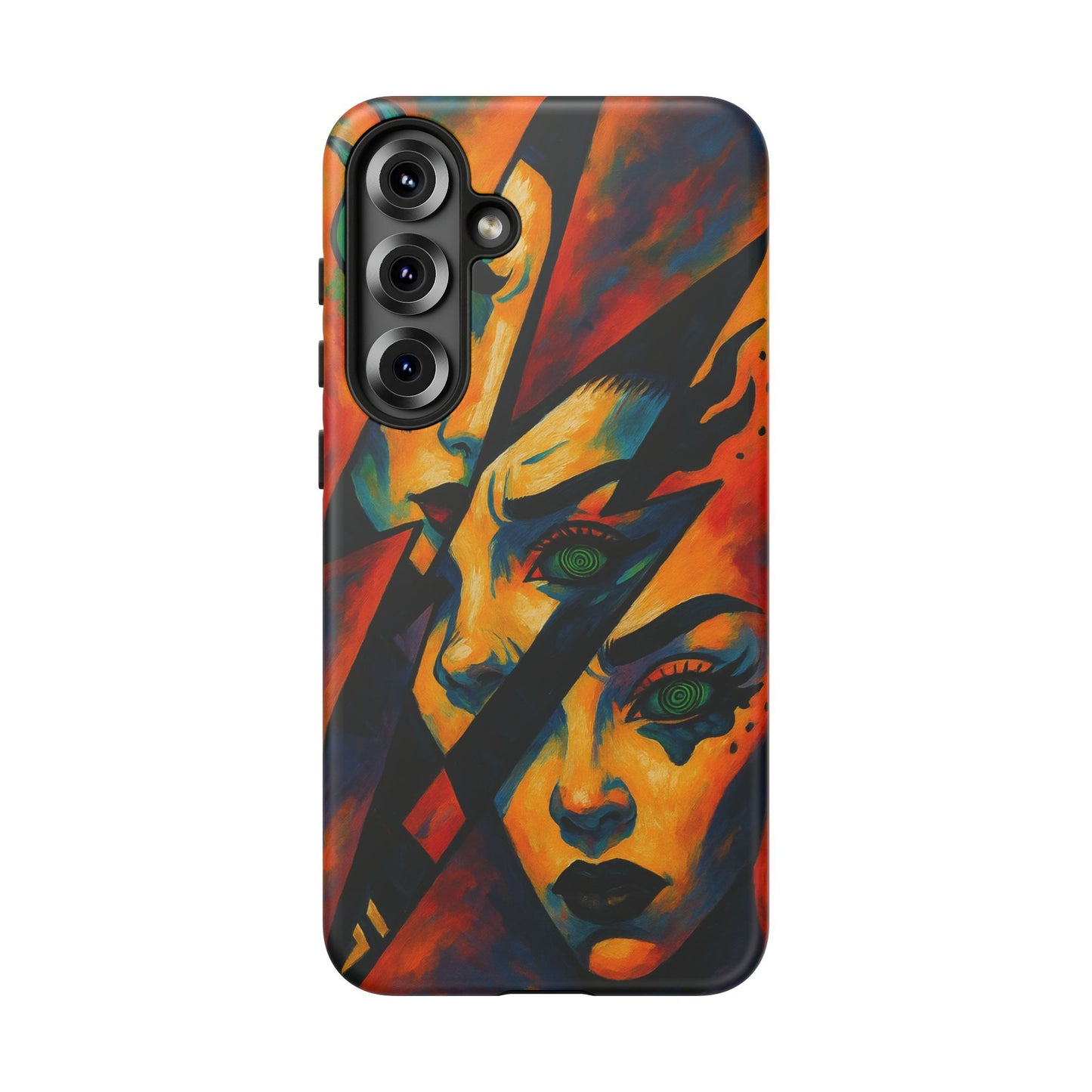 Vibrant Phone Case with Edgy Art, Tough Cases for Trendsetters, Unique Gift for Art Lovers, Colorful Phone Accessory, Protection and Style