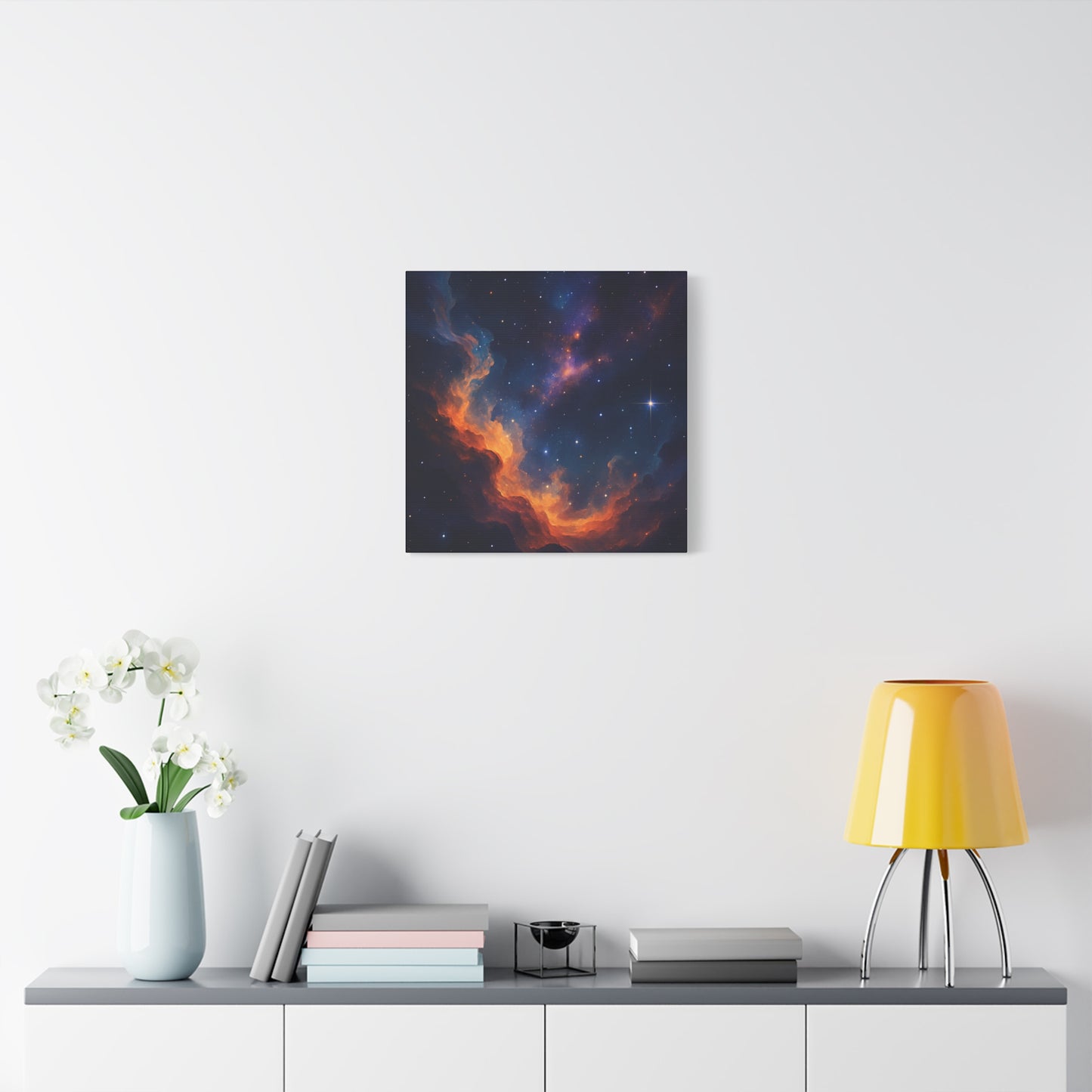 Stellar Flame – Nebula Canvas Art