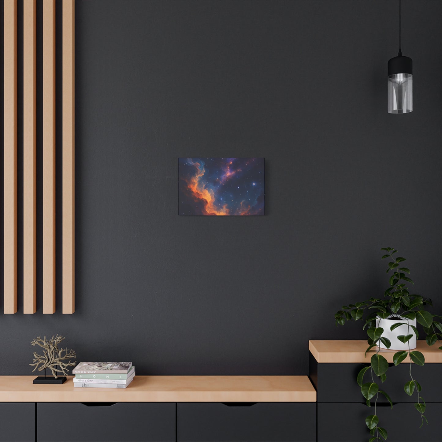 Stellar Flame – Nebula Canvas Art