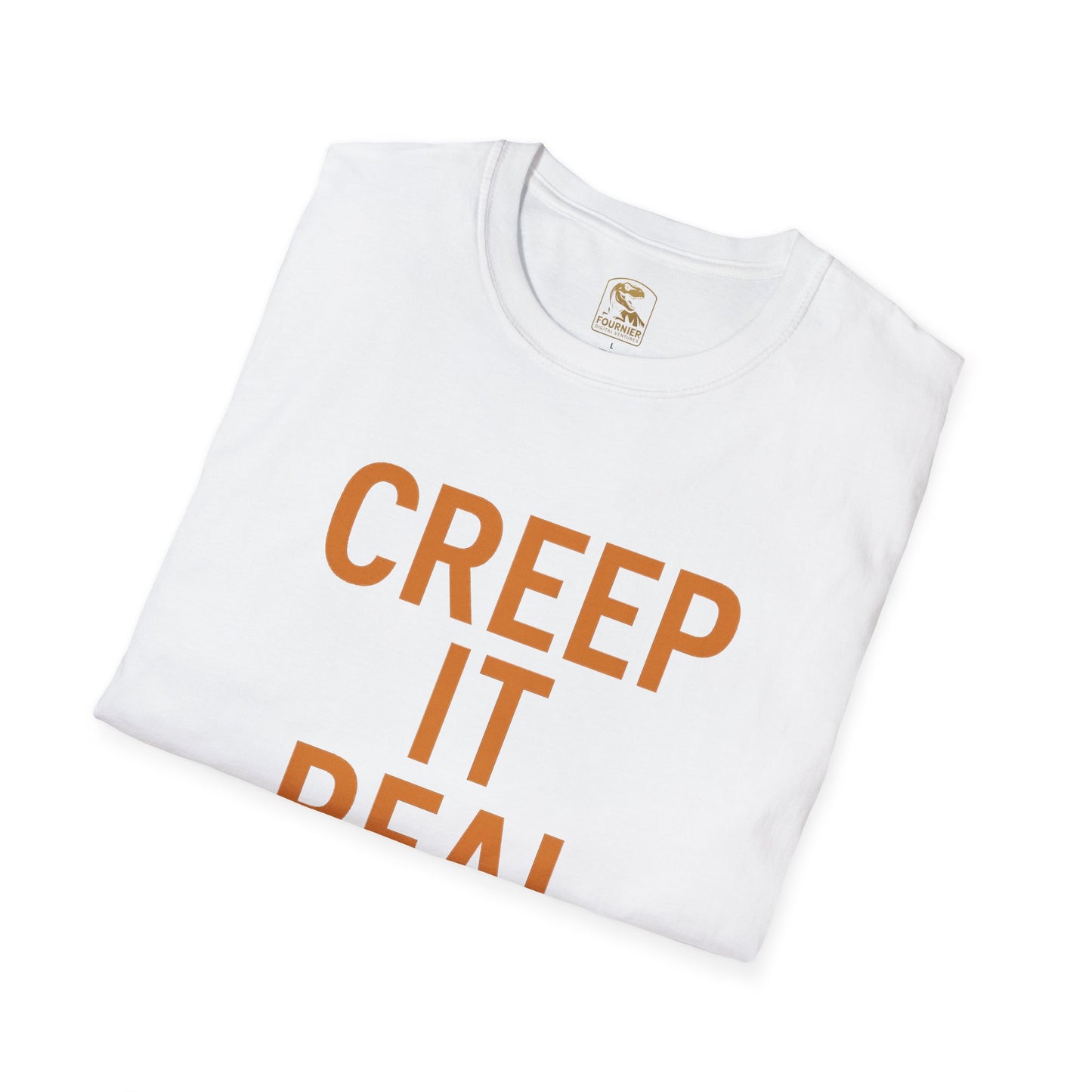 Creep It Real Halloween T-Shirt, Unisex Softstyle Tee, Halloween Gift, Fall Apparel, Pumpkin Shirt, Spooky Season Wear