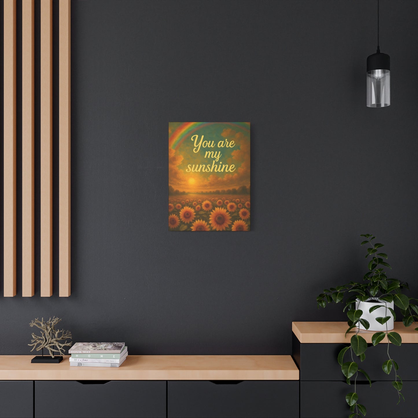 Sunshine Canvas Wall Art, Inspirational Home Decor, Custom Motivational Print, Gift for Friends, Thoughtful Decoration