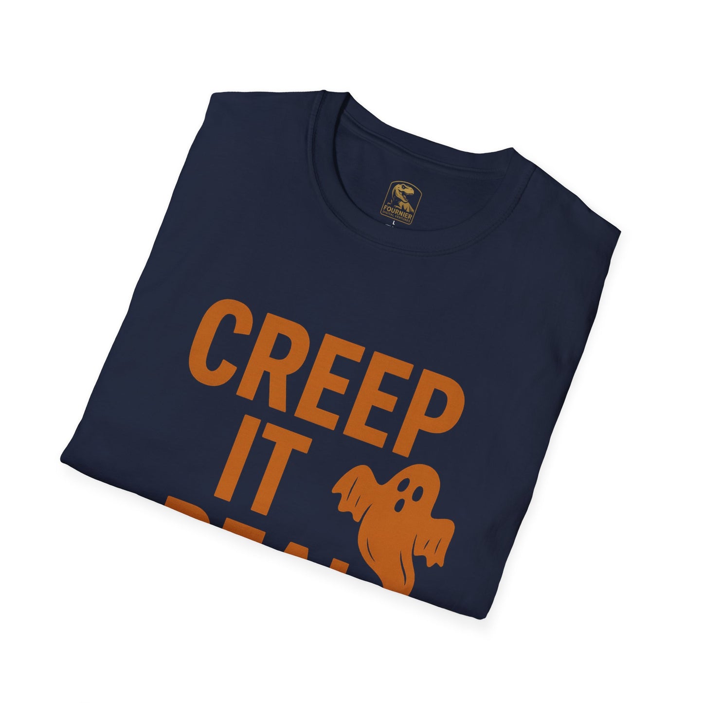 Halloween Graphic Tee, Creep It Real Shirt for Ghost Lovers, Unisex Casual T-Shirt, Funny October Apparel, Spirit Halloween Gift