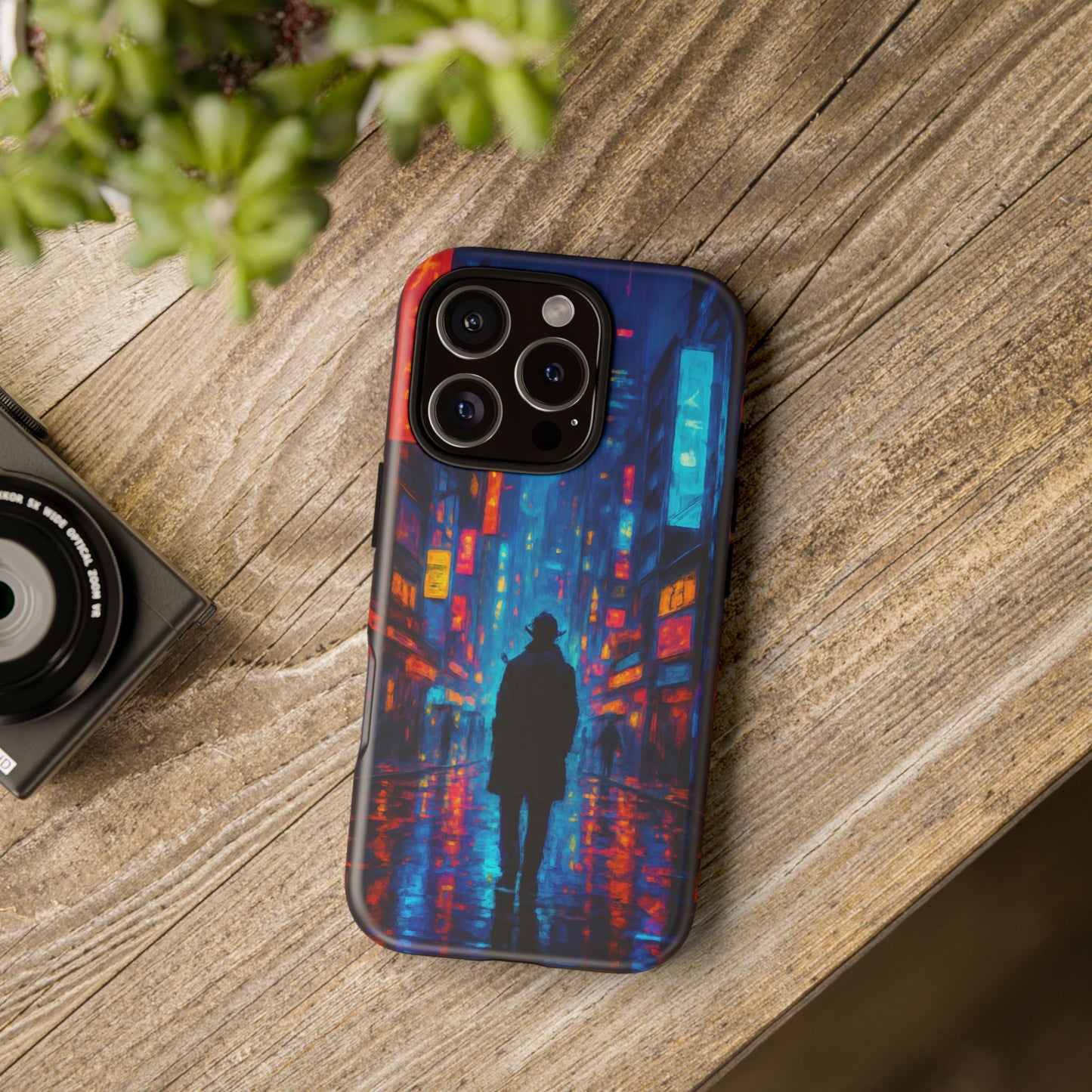 Neon City Nights – Urban Glow Phone Case