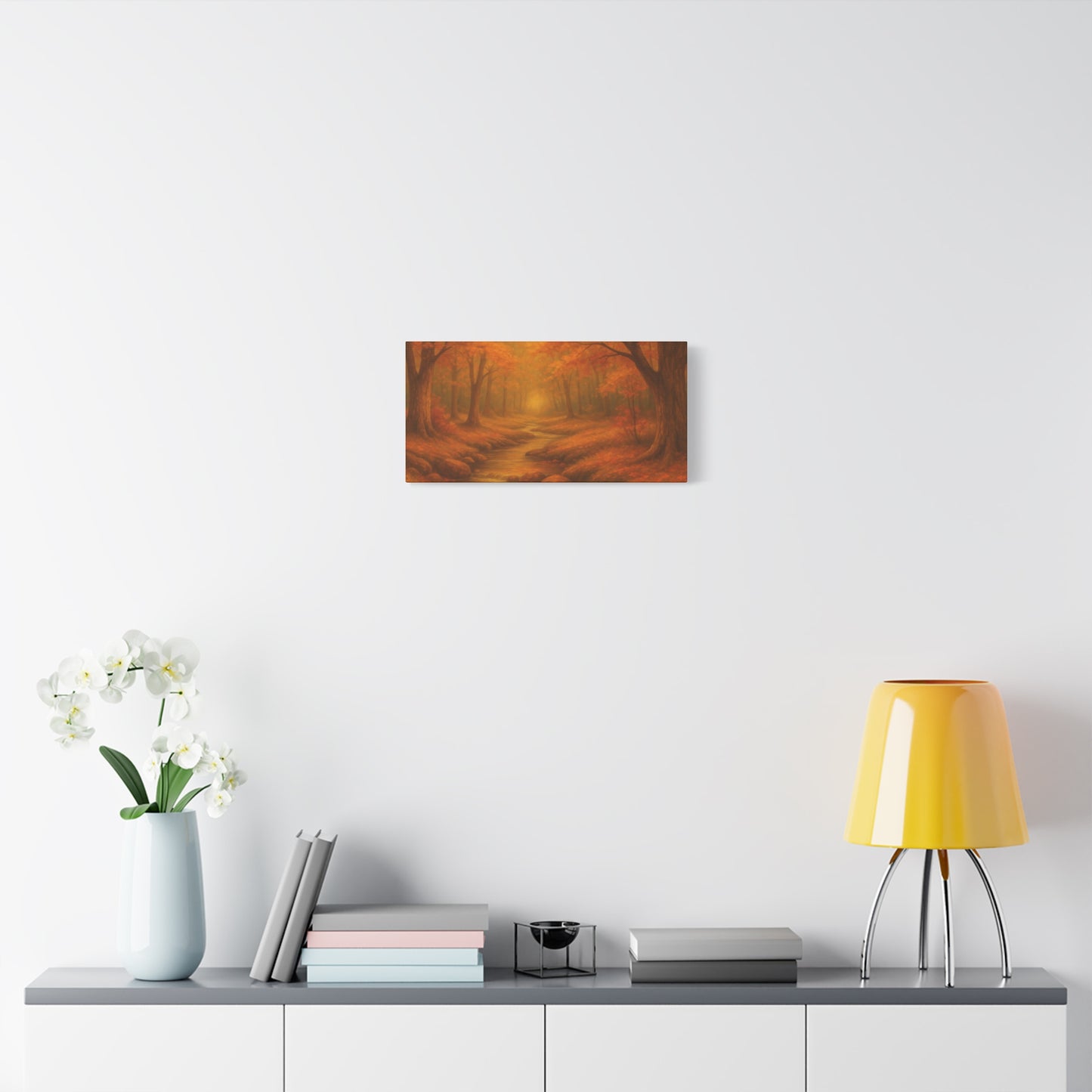 Autumn Landscape Canvas Print, Cozy Home Decor, Fall Wall Art, Nature Inspired Gift, Thanksgiving Decoration