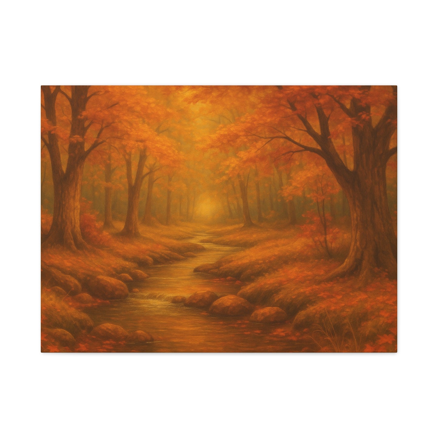 Autumn Landscape Canvas Print, Cozy Home Decor, Fall Wall Art, Nature Inspired Gift, Thanksgiving Decoration
