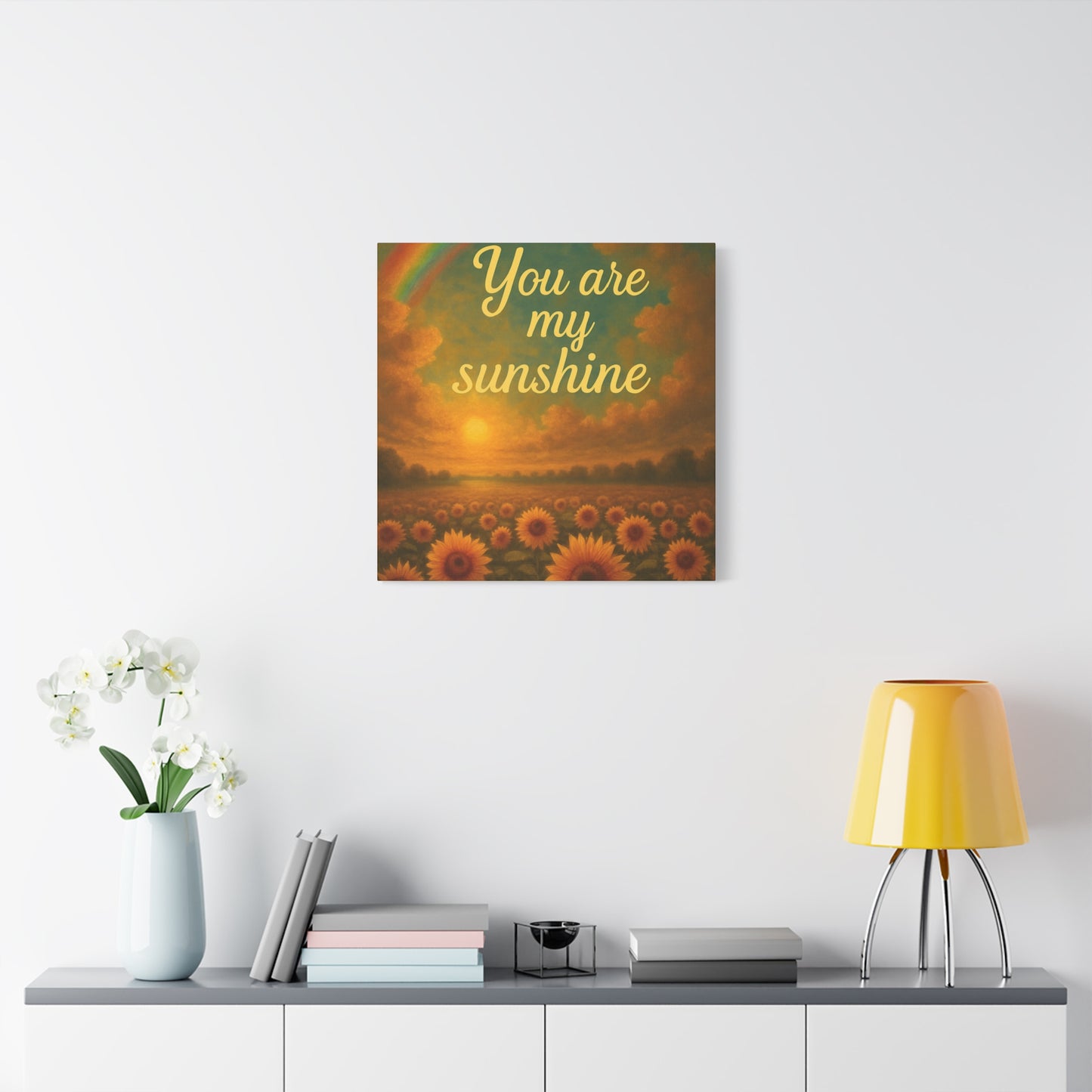 Sunshine Canvas Wall Art, Inspirational Home Decor, Custom Motivational Print, Gift for Friends, Thoughtful Decoration