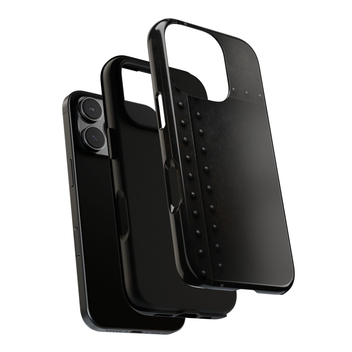 Steel & Smoke – Riveted Shadows Phone Case
