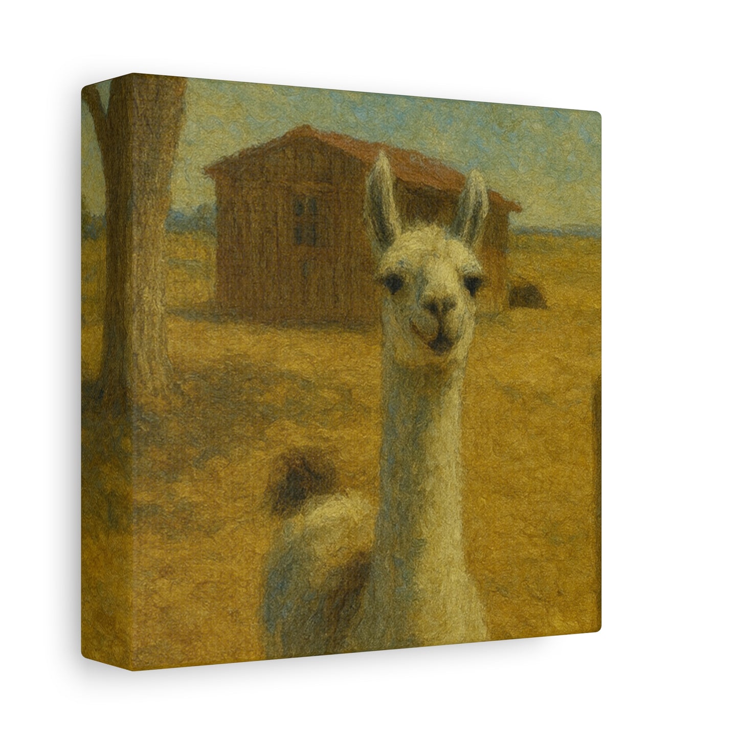 Llama Artwork Canvas Print, Unique Home Decor, Wall Art for Animal Lovers, Canvas Wall Art, Gift for Nature Enthusiasts