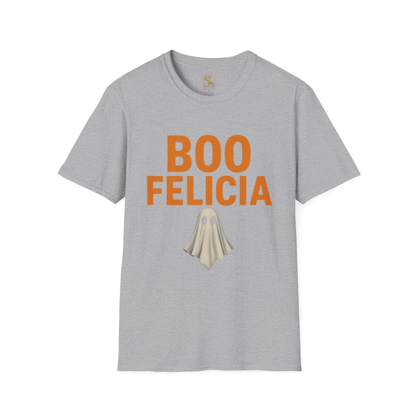Boo Felicia Halloween T-Shirt, Funny Ghost Tee, Unisex Softstyle Shirt, Spooky Season Apparel, Halloween Party Outfit, Fall Fashion Tops
