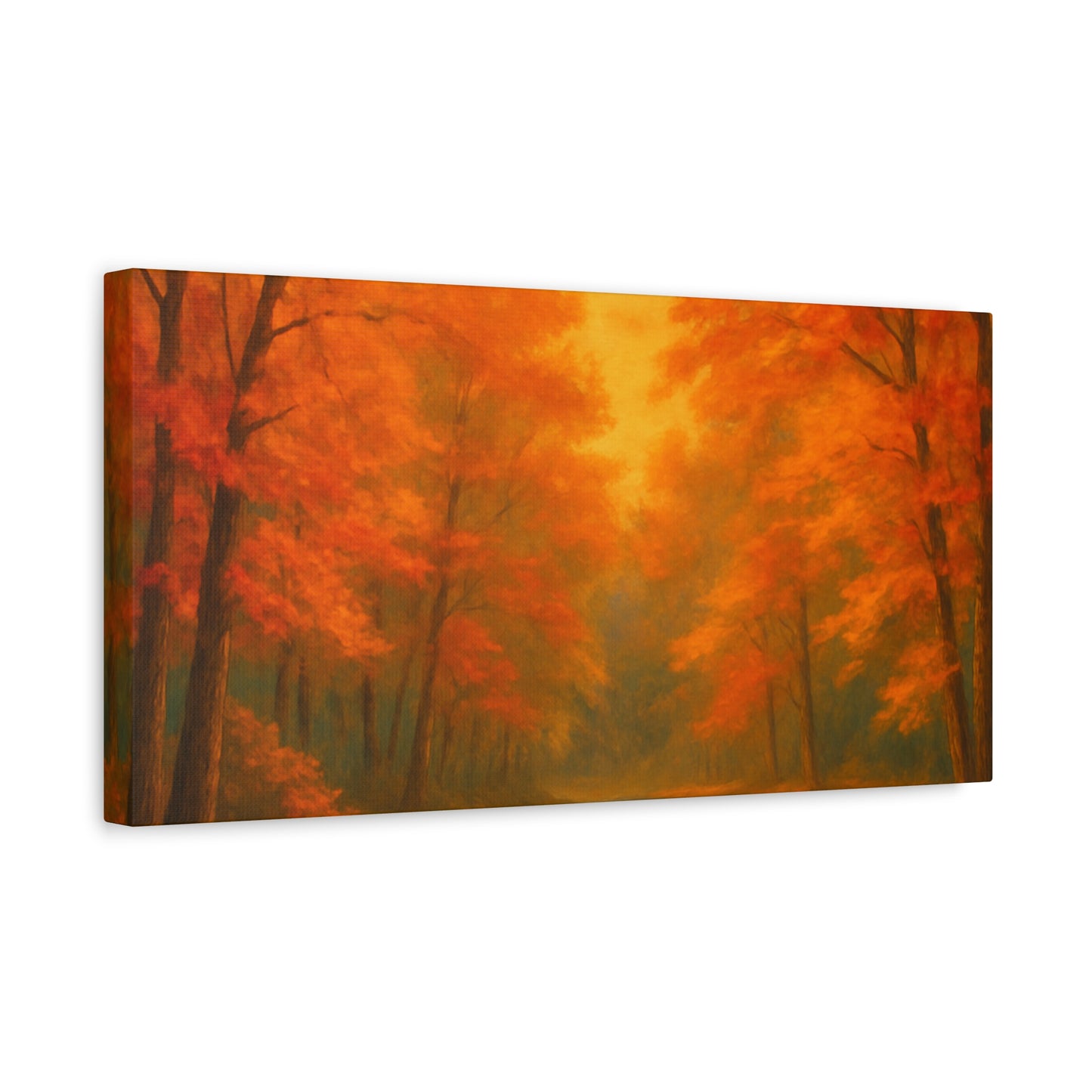 Autumn Forest Canvas Art Print, Fall Home Decor, Cozy Wall Art, Nature Inspired Gallery, Seasonal Decoration