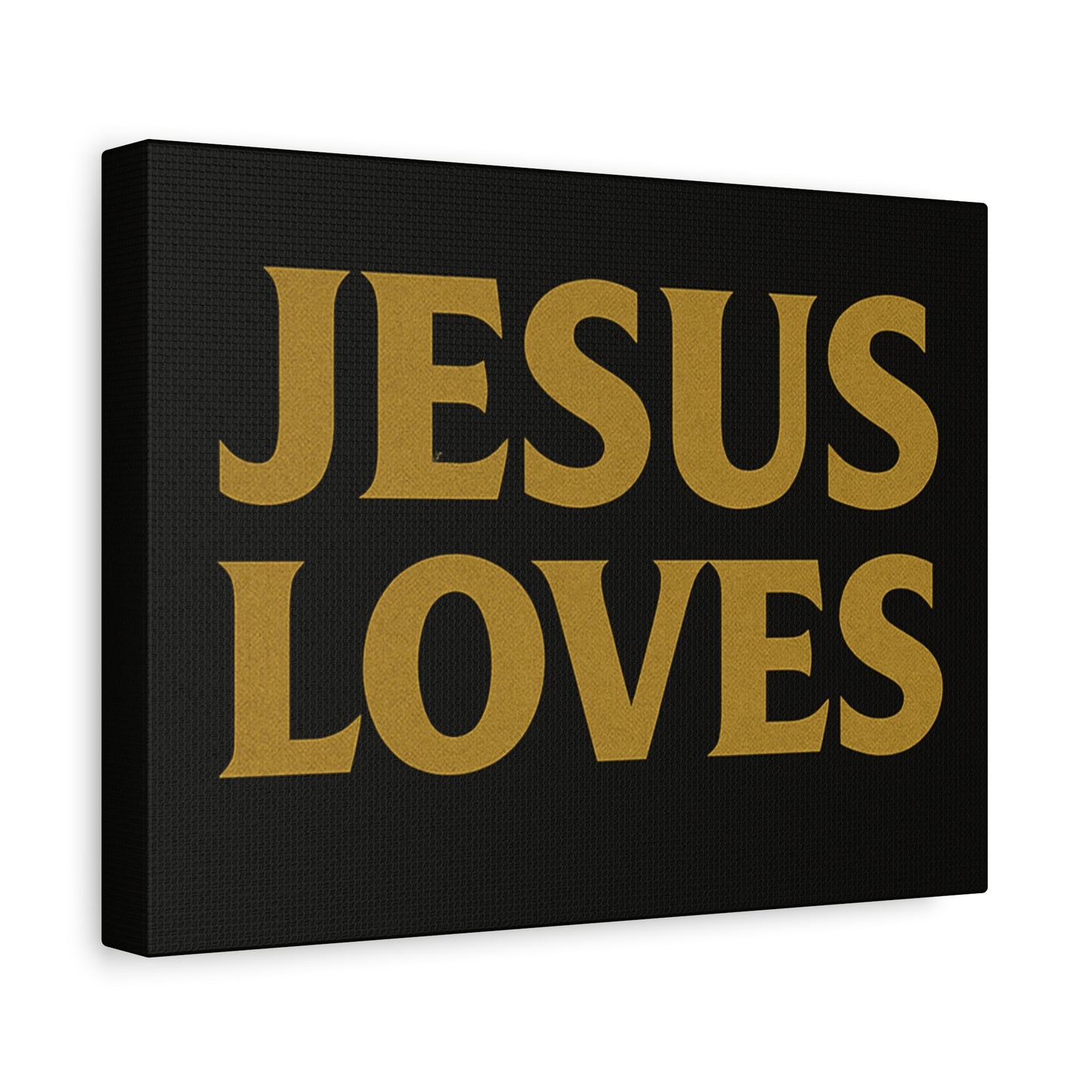 Jesus Loves Canvas Wall Art, Inspirational Home Decor, Faith-Based Gift for Christians, Religious Wall Decor