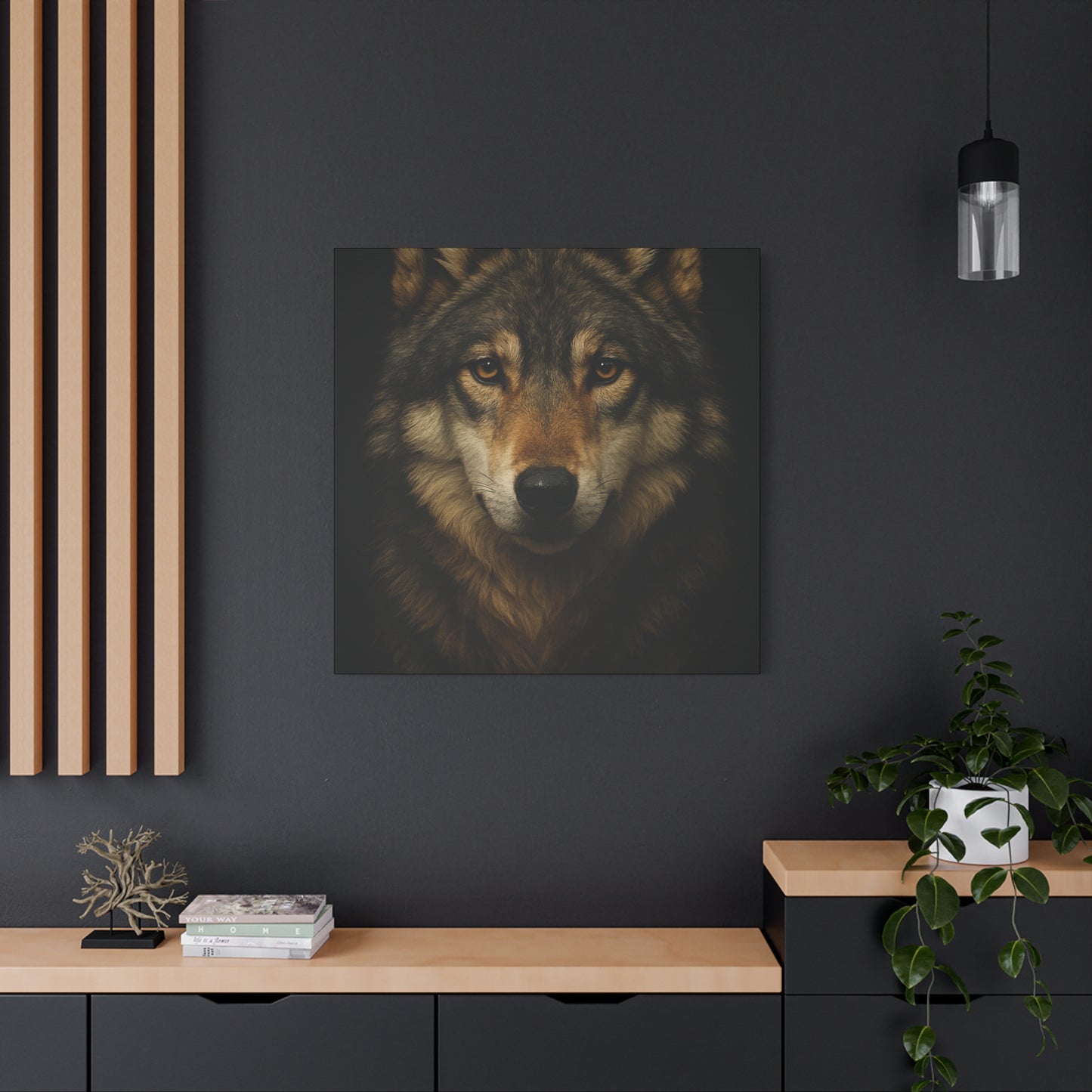 Wolf Portrait Wall Art Print, Nature Decor, Home Office, Animal Lovers Gift, Wildlife Artwork, Forest Themed Decoration