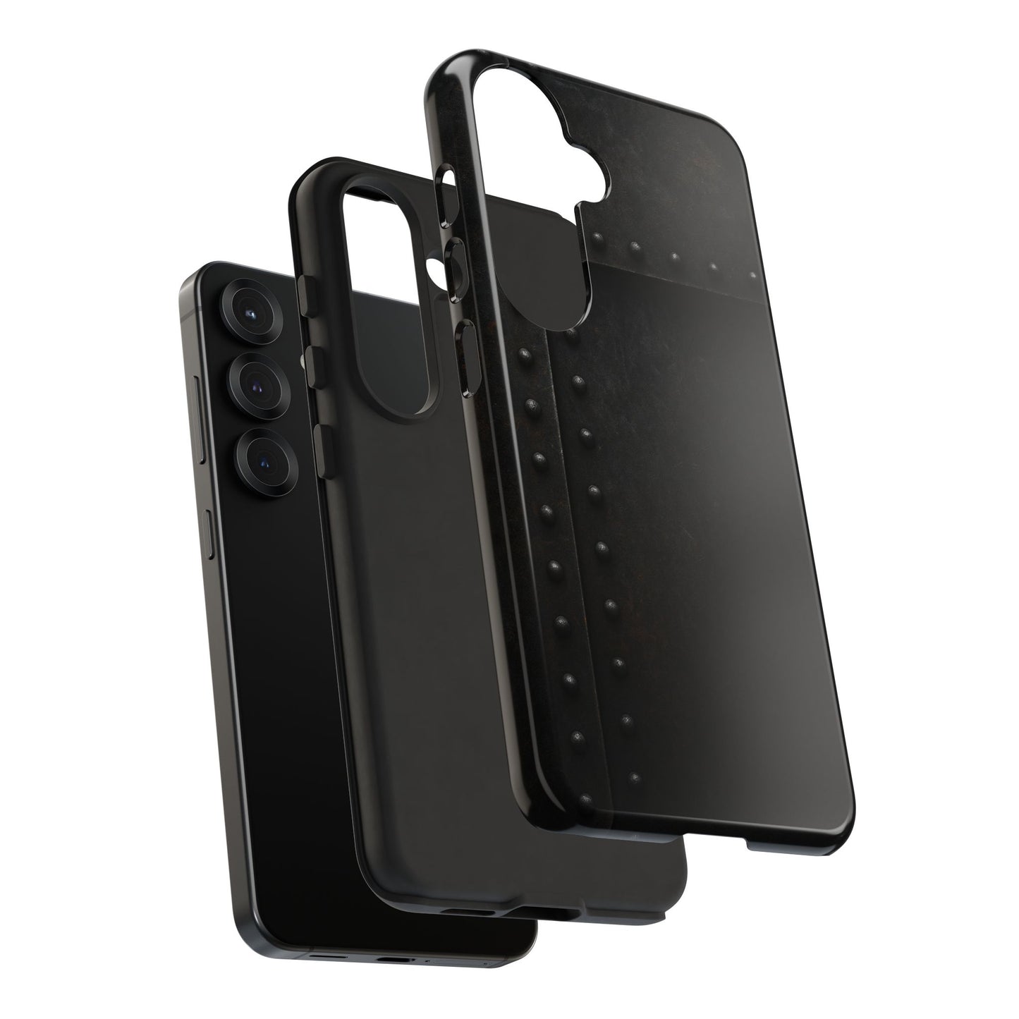 Steel & Smoke – Riveted Shadows Phone Case