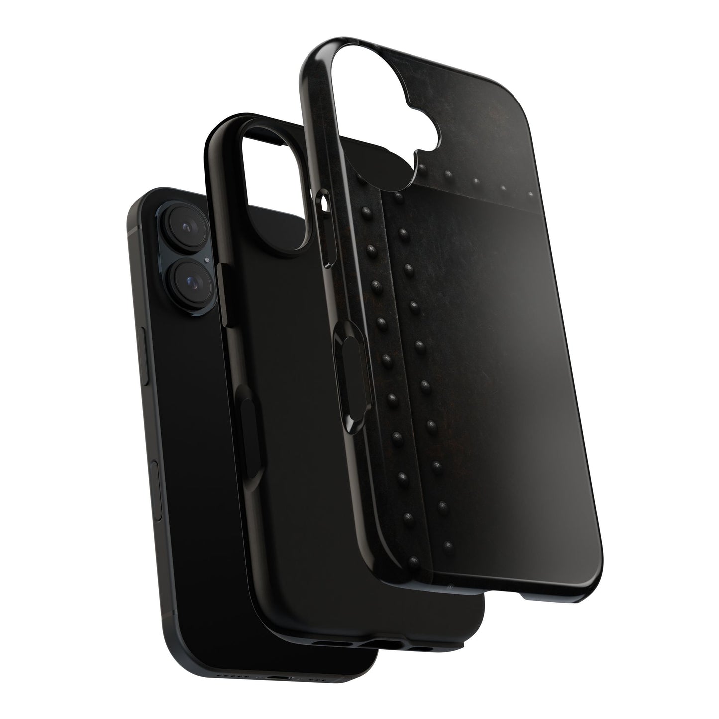 Steel & Smoke – Riveted Shadows Phone Case