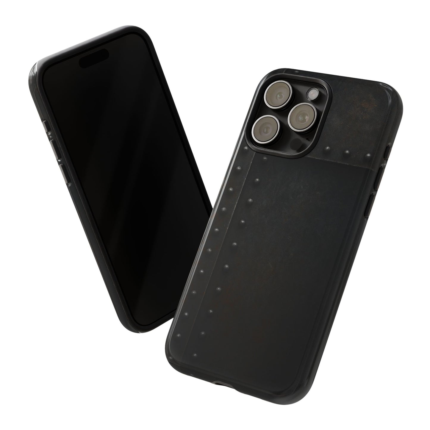 Steel & Smoke – Riveted Shadows Phone Case