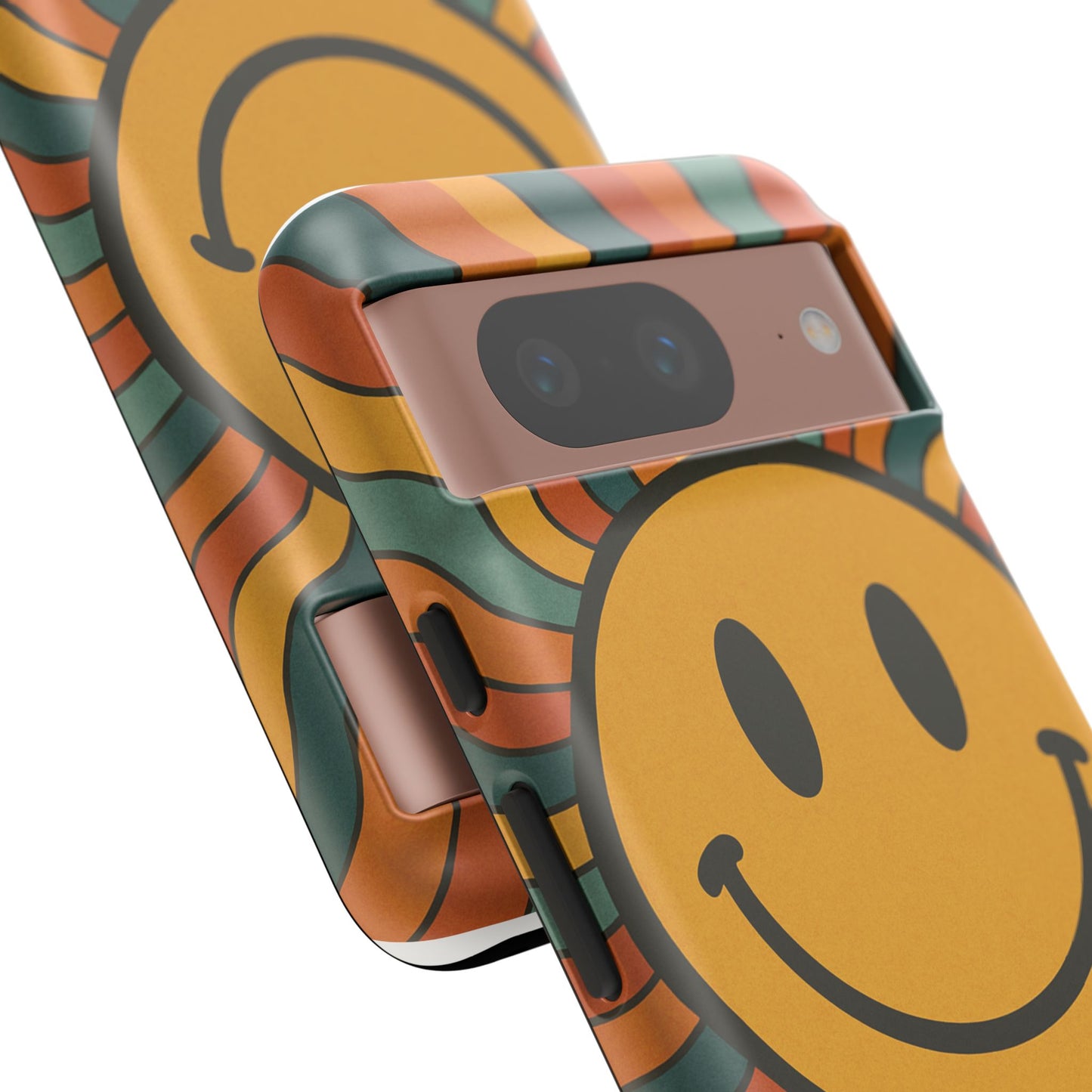 Colorful Smiley Phone Case, Retro Vibe Phone Cover, Cute Gift for Kids and Adults, Fun Protector for Everyday Use, Eco-Friendly Merchandise
