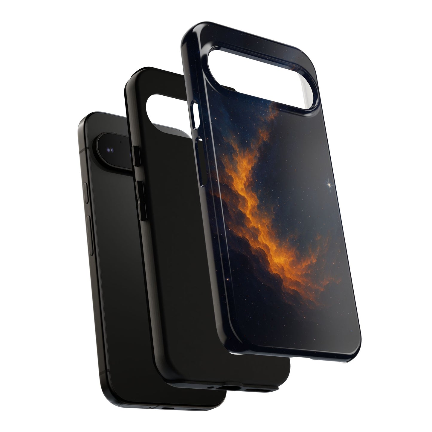 Stellar Flame – Cosmic Nebula Art Phone Case