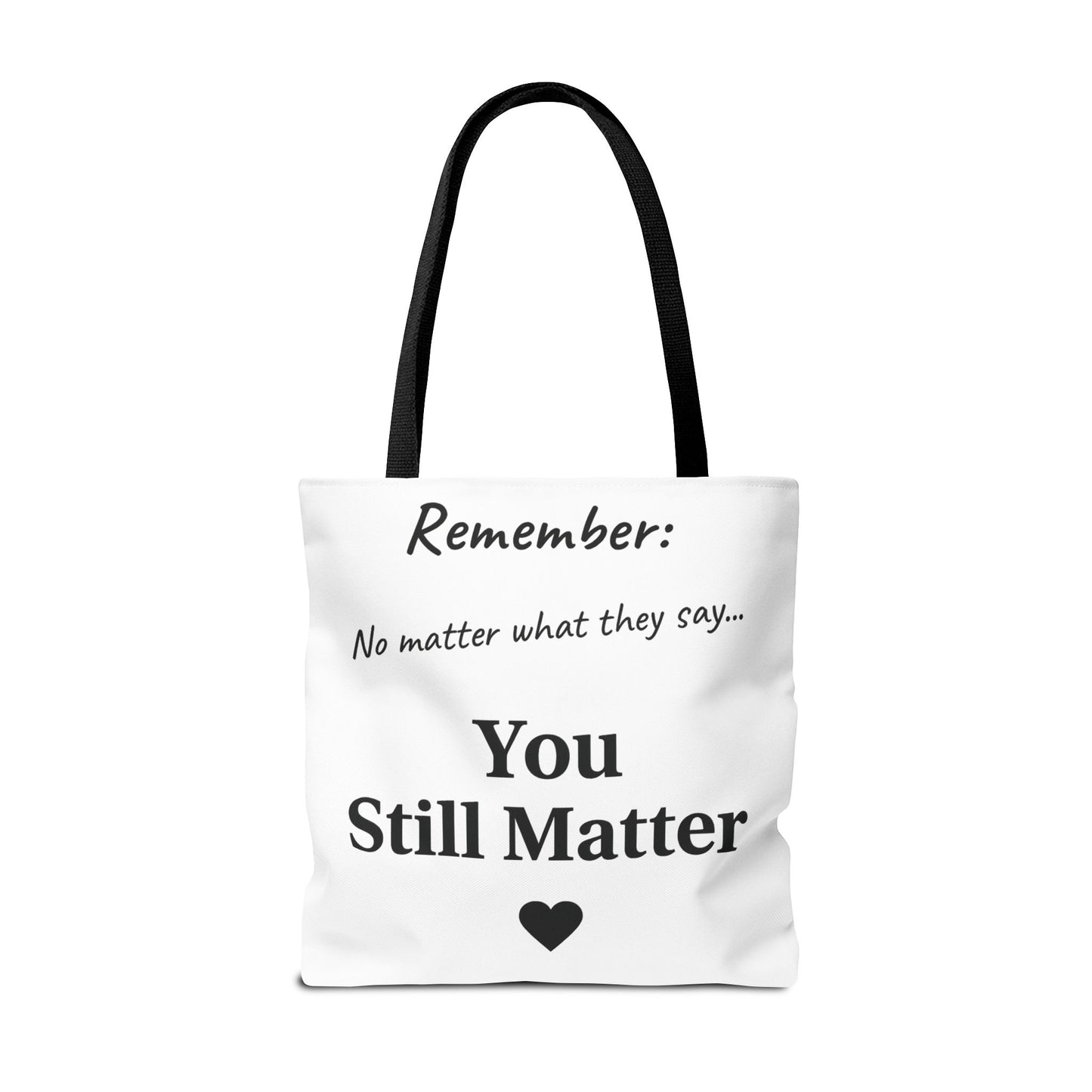 Empowering Tote Bag - You Matter, Motivational Gift, Inspirational Purse, Affirmation Bag, Unique Everyday Carry