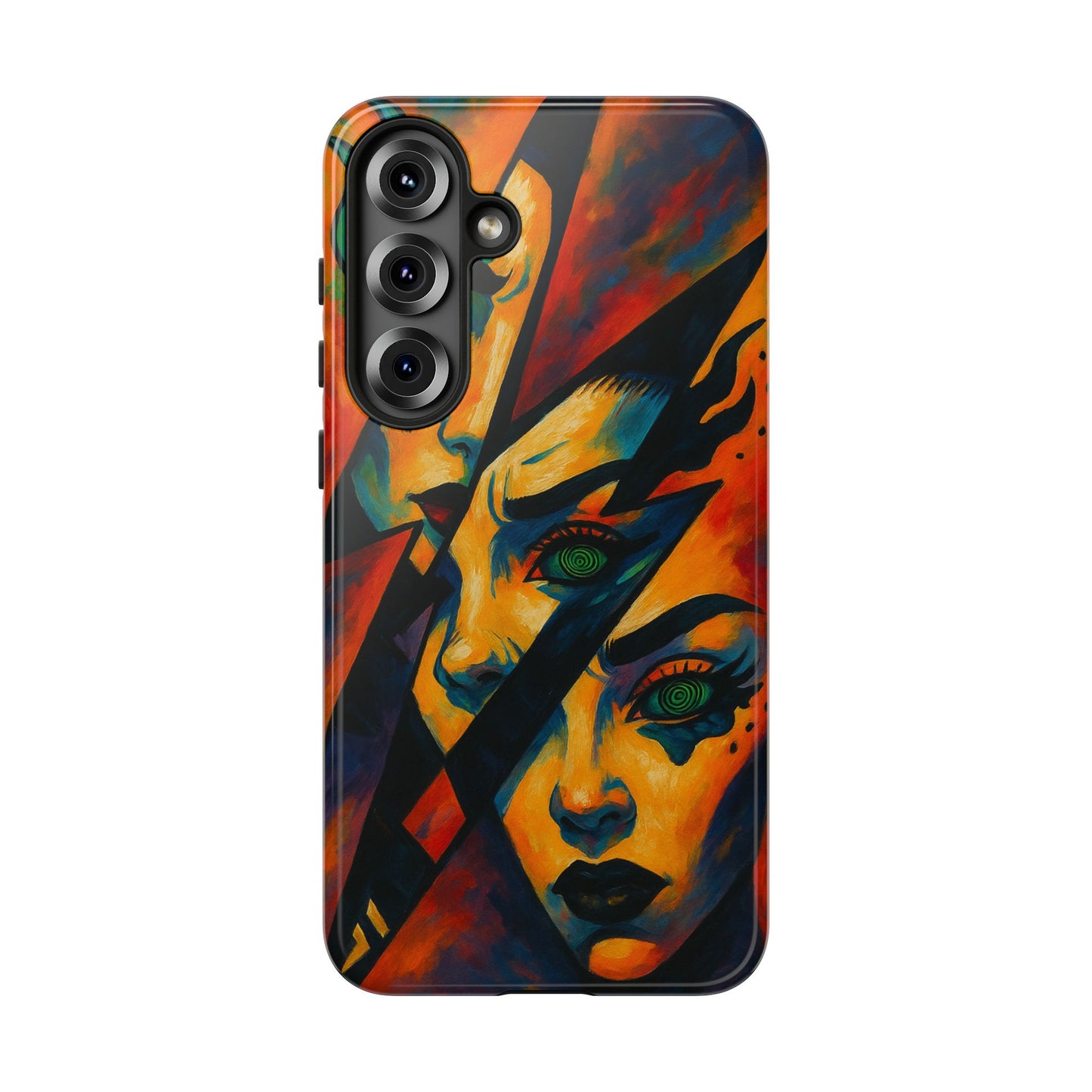 Vibrant Phone Case with Edgy Art, Tough Cases for Trendsetters, Unique Gift for Art Lovers, Colorful Phone Accessory, Protection and Style