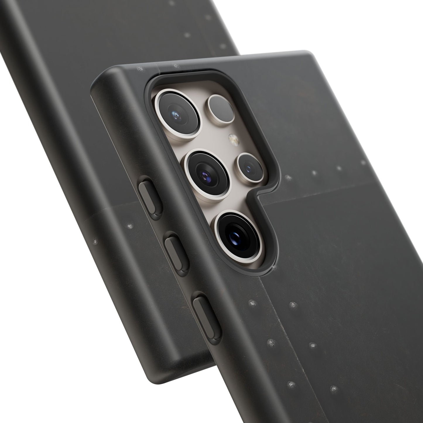 Steel & Smoke – Riveted Shadows Phone Case