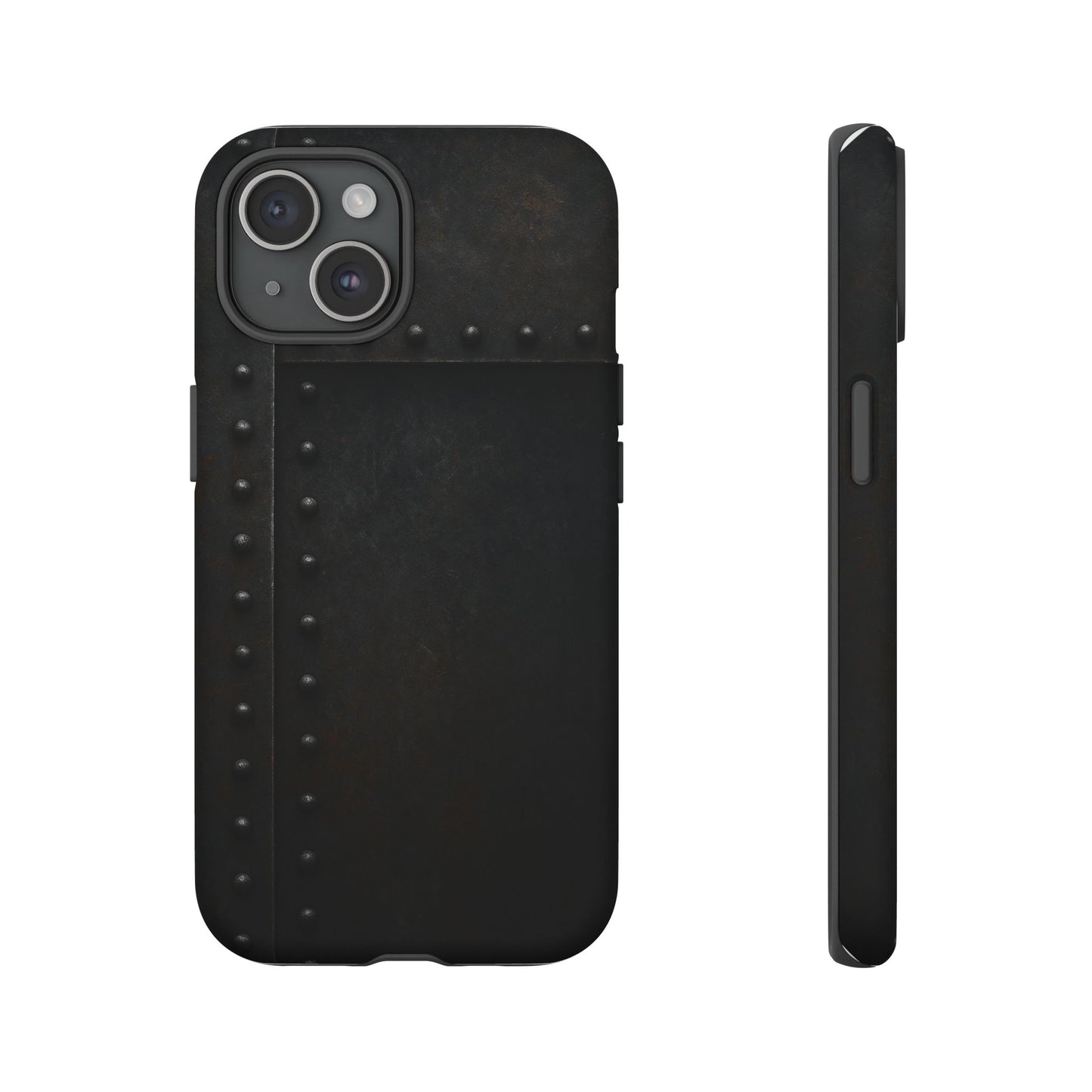 Steel & Smoke – Riveted Shadows Phone Case