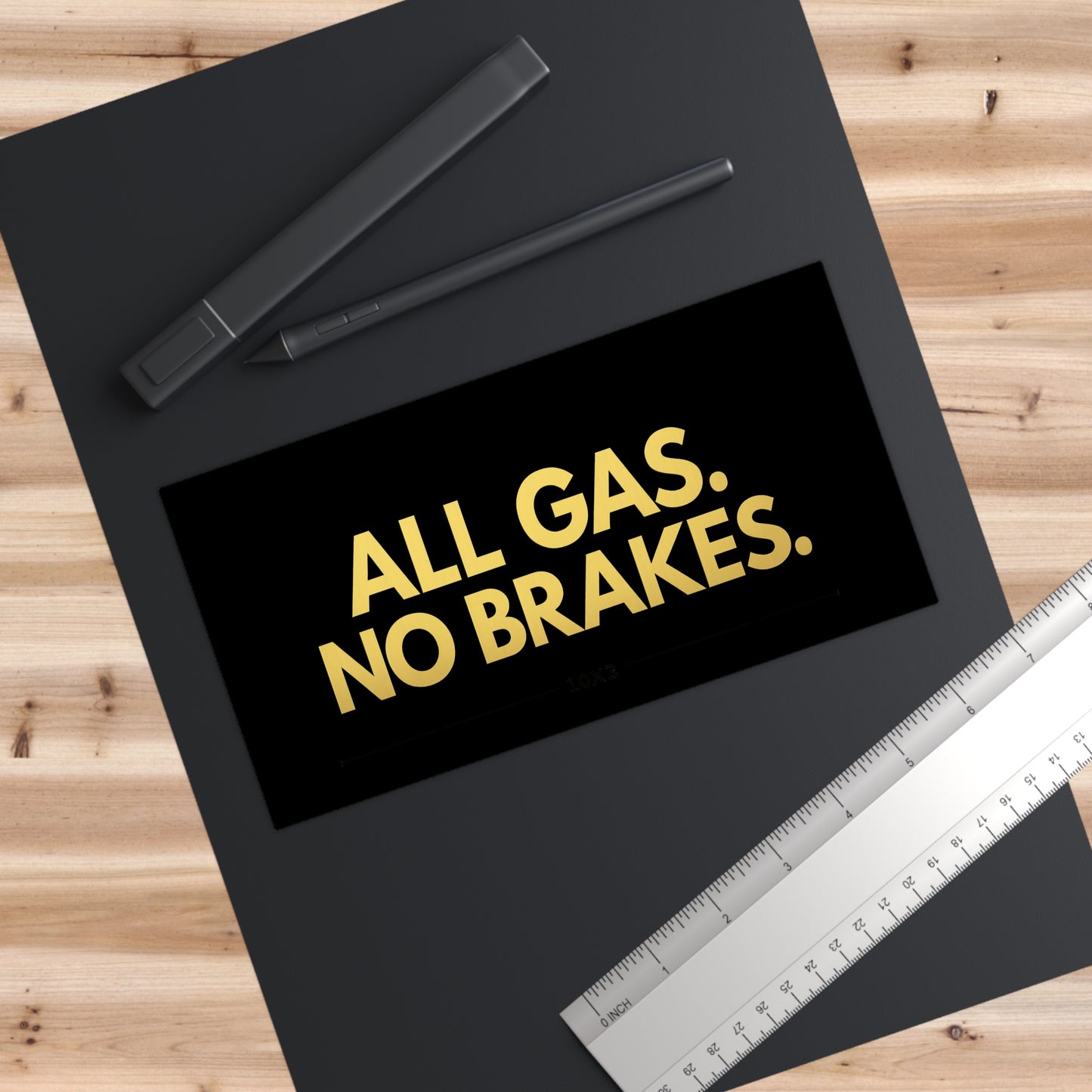 All Gas No Brakes Bumper Sticker